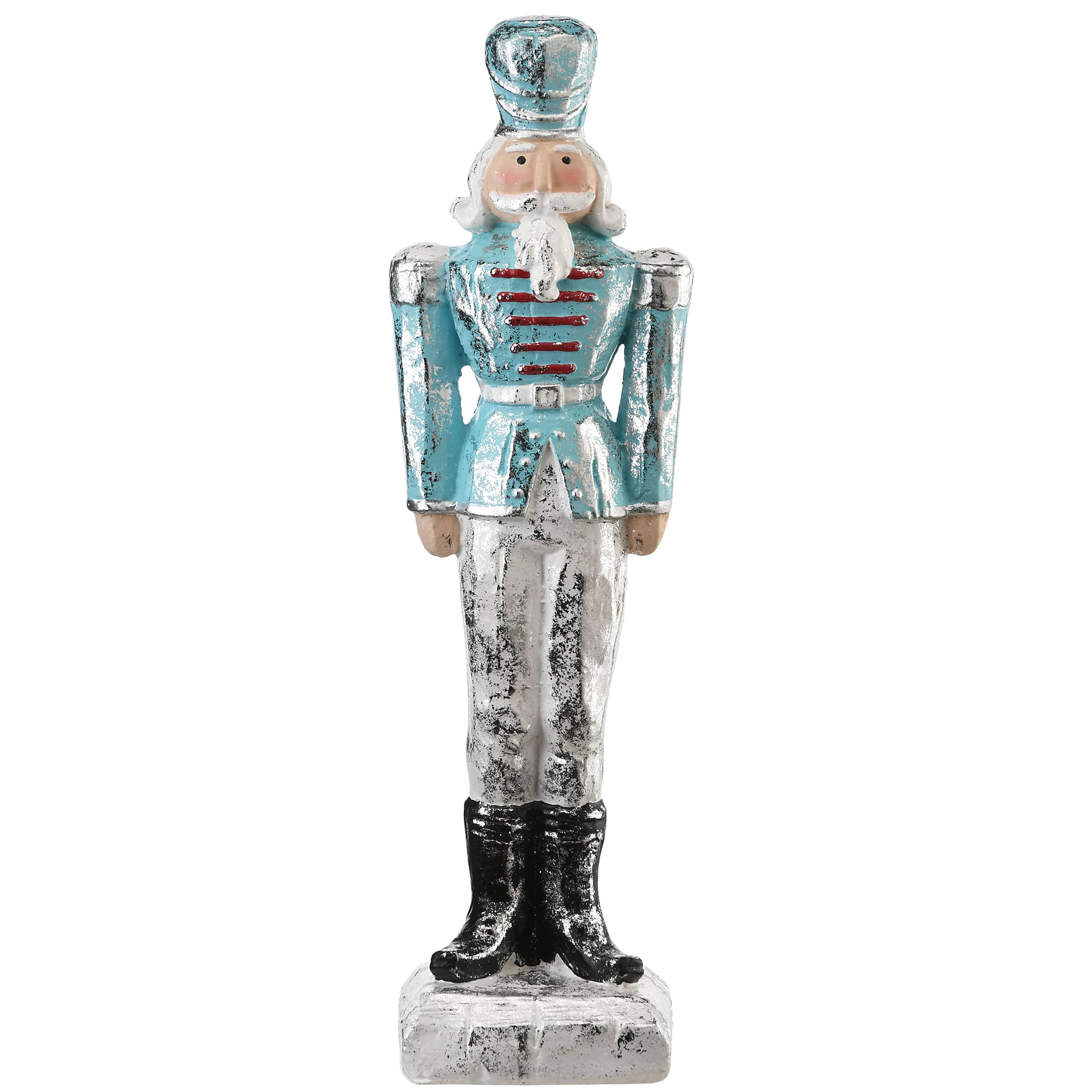 17&#x22; Silver &#x26; Blue Nutcracker