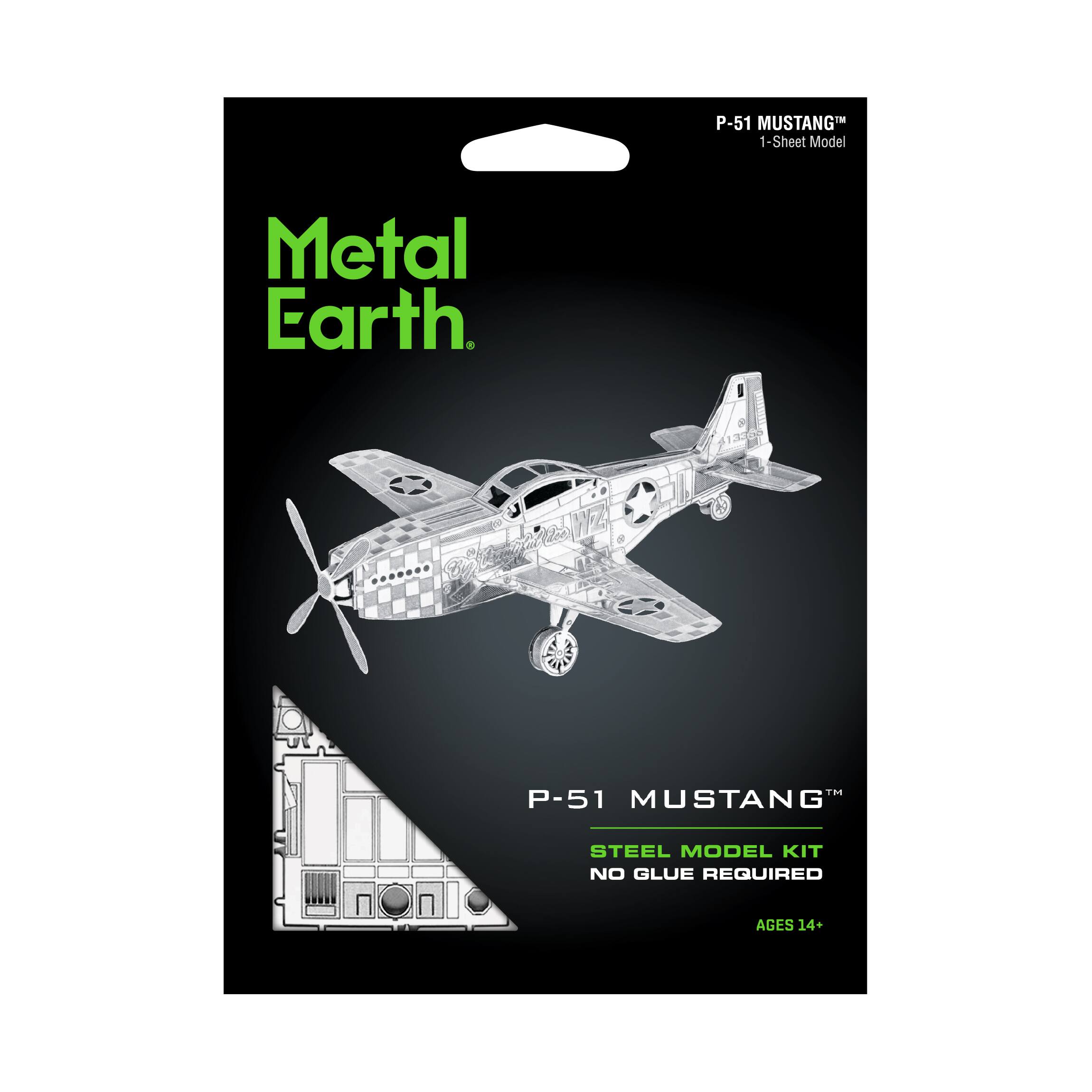 Metal Earth&#xAE; P-51 Mustang 3D Metal Model Kit
