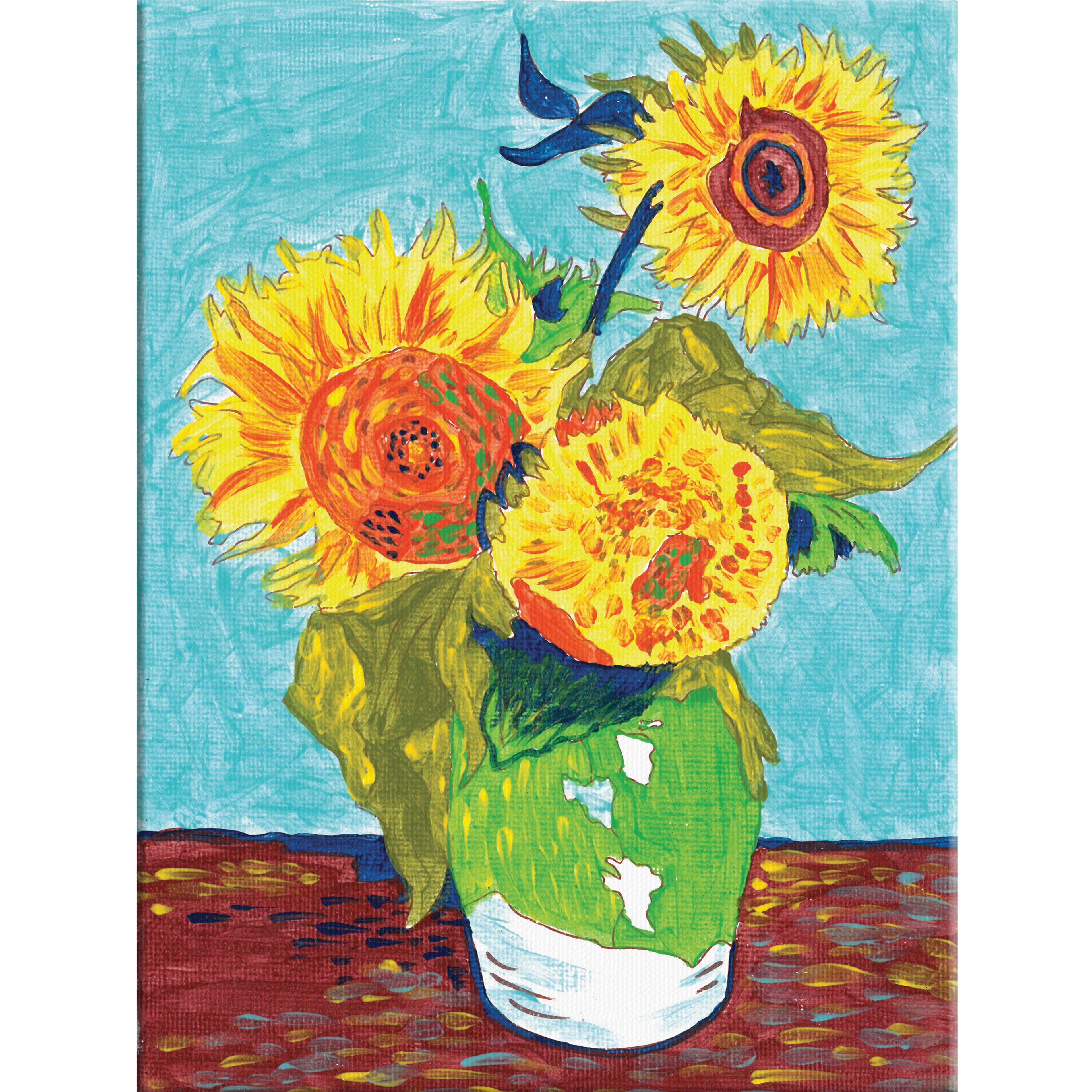 Faber-Castell Paint By Number Museum Series, Sunflowers