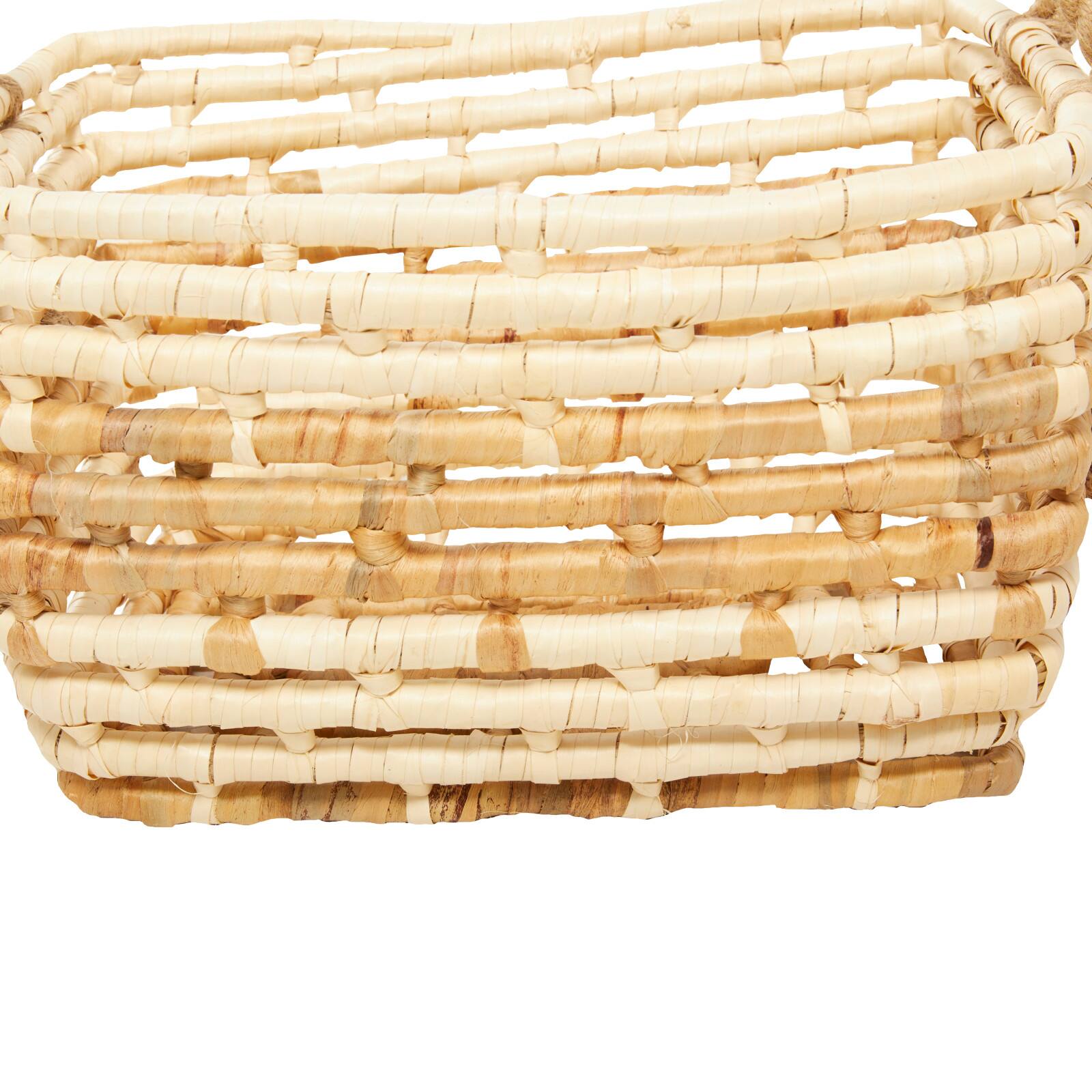 Rectangle Brown Contemporary Sea Grass Storage Basket Set
