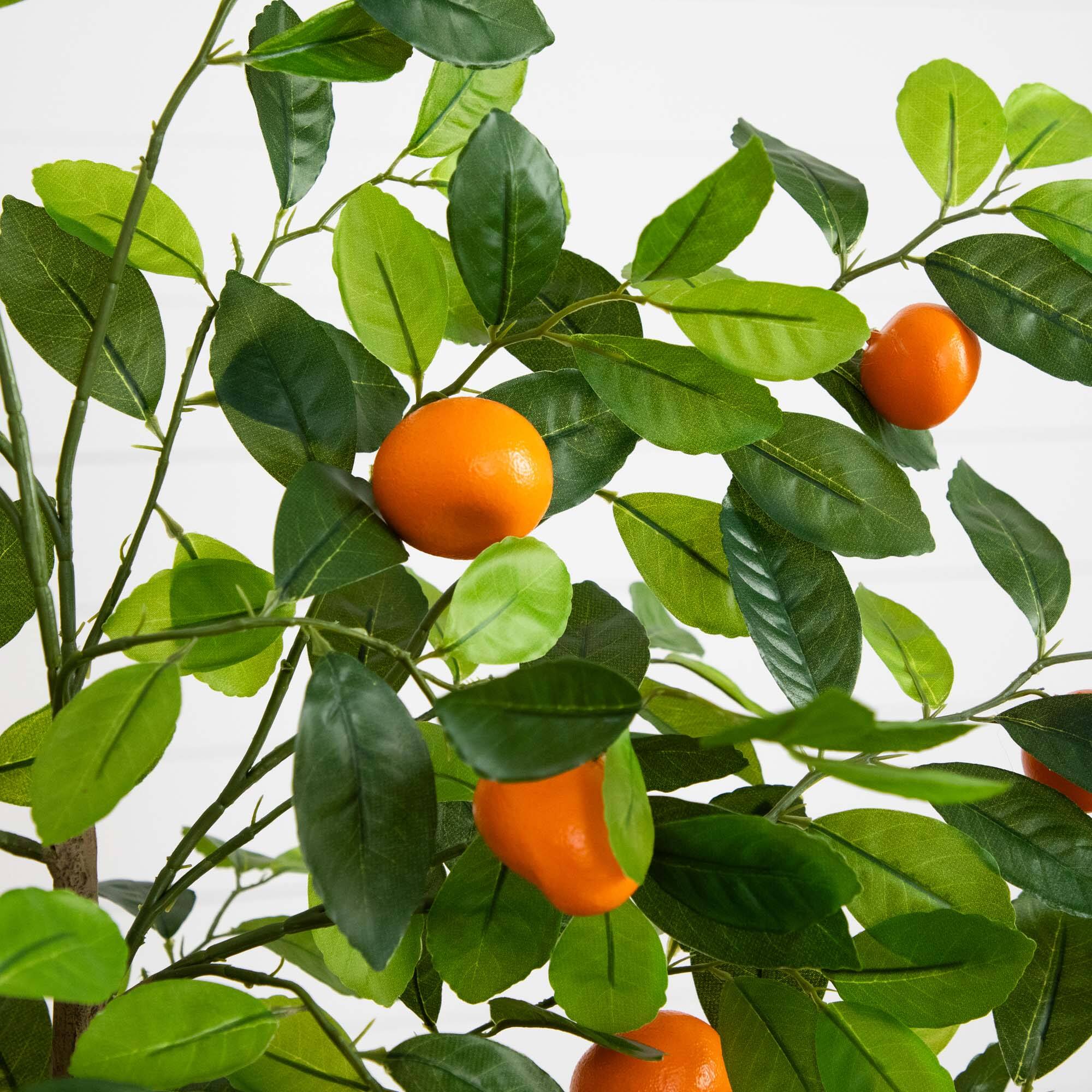 5ft. Potted Artificial Tangerine Tree