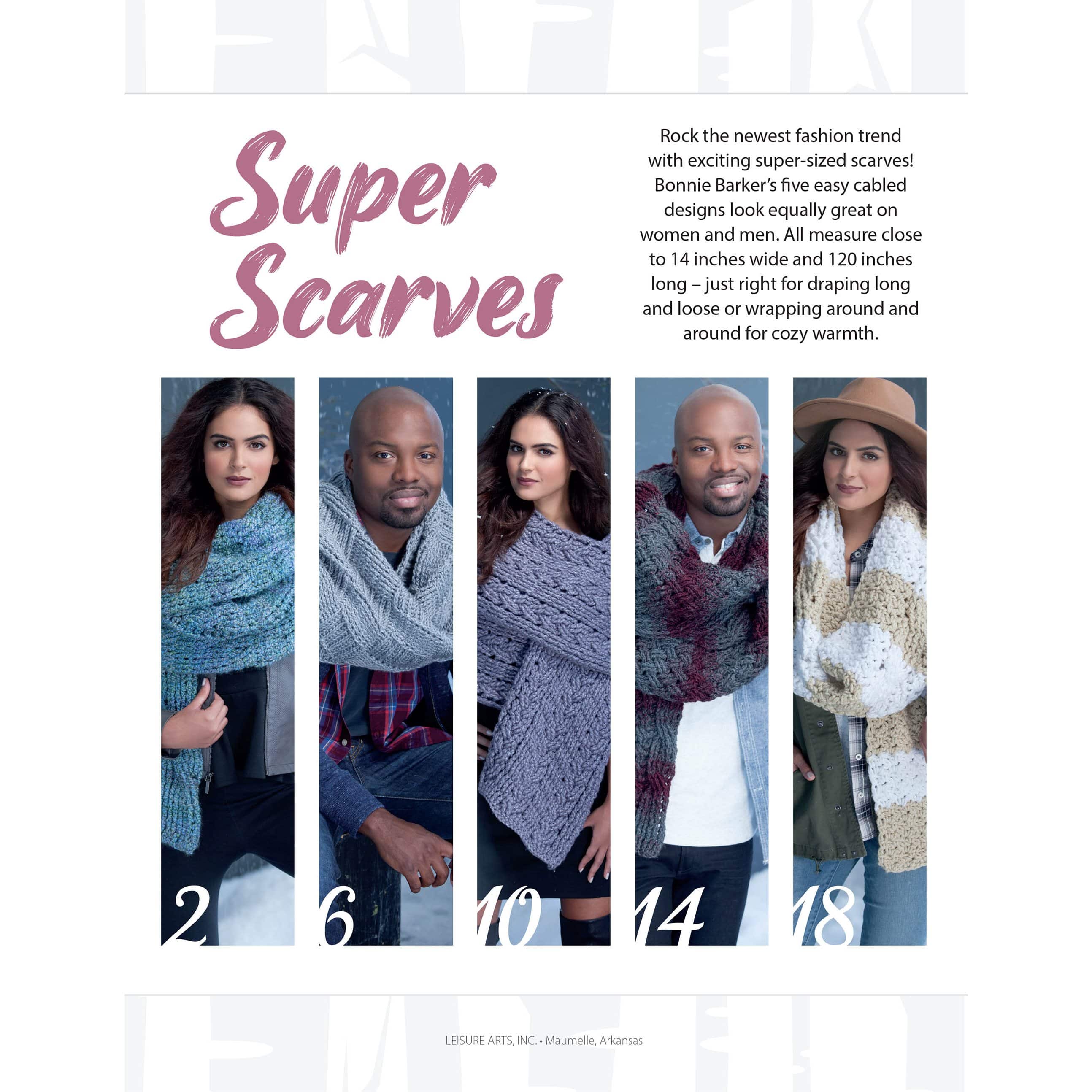 Leisure Arts® Super Scarves Book