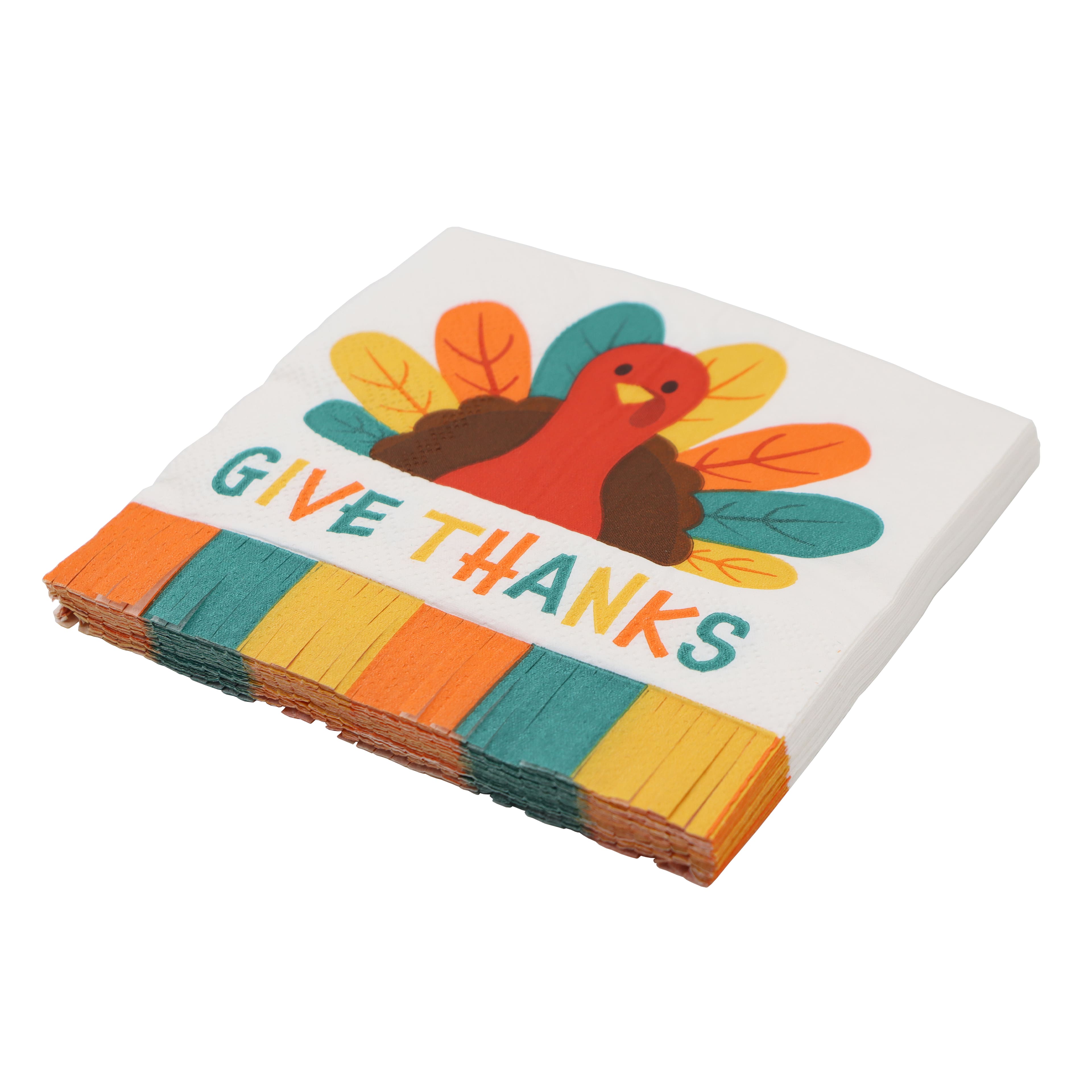 Give Thanks Turkey Beverage Napkins, 20ct. by Celebrate It&#x2122;