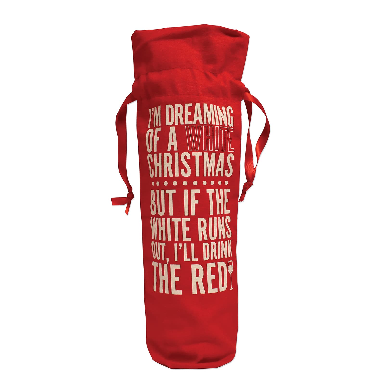 Personality Case&#x2122; Red White Christmas Wine Bag