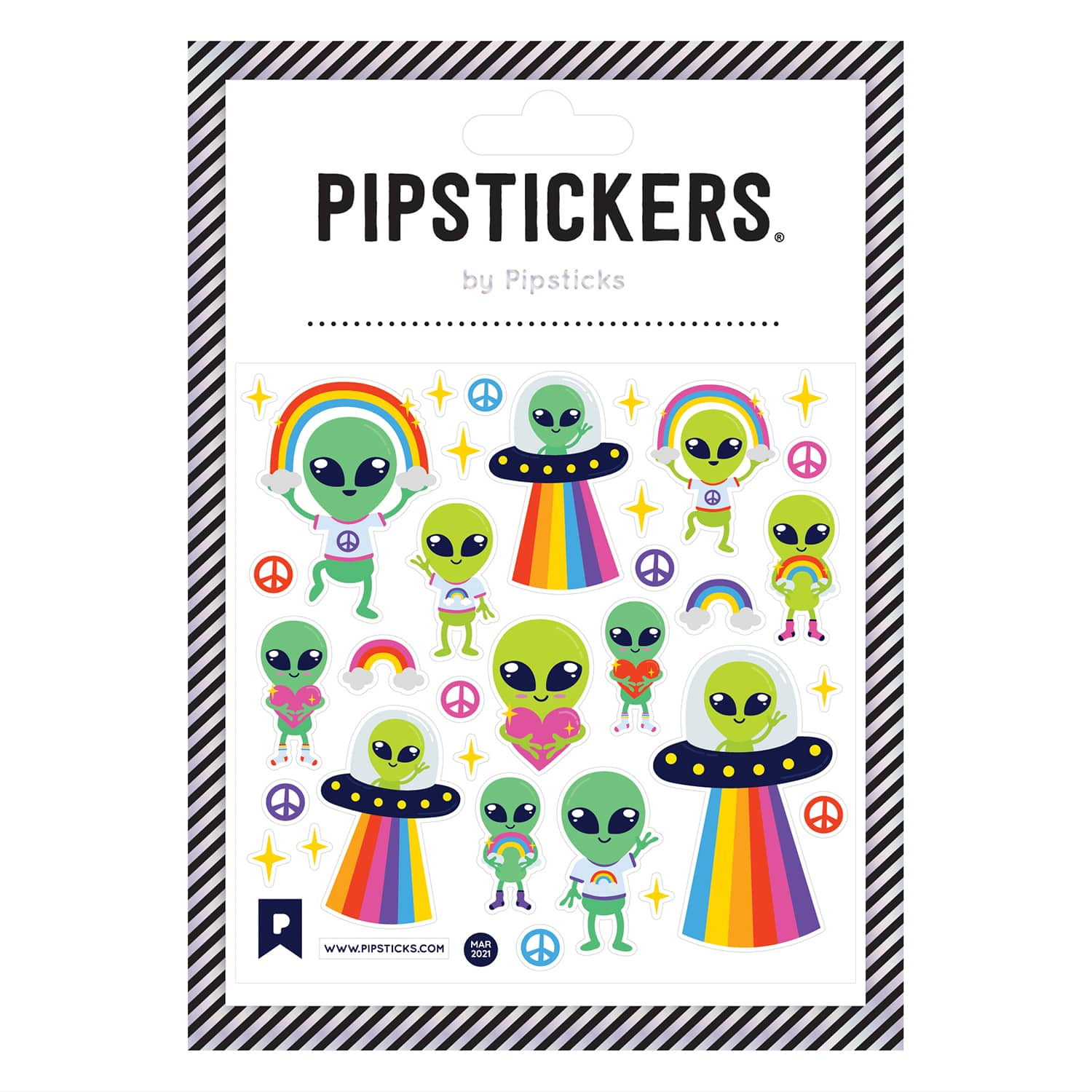 Pipstickers&#xAE; Little Green Men Stickers