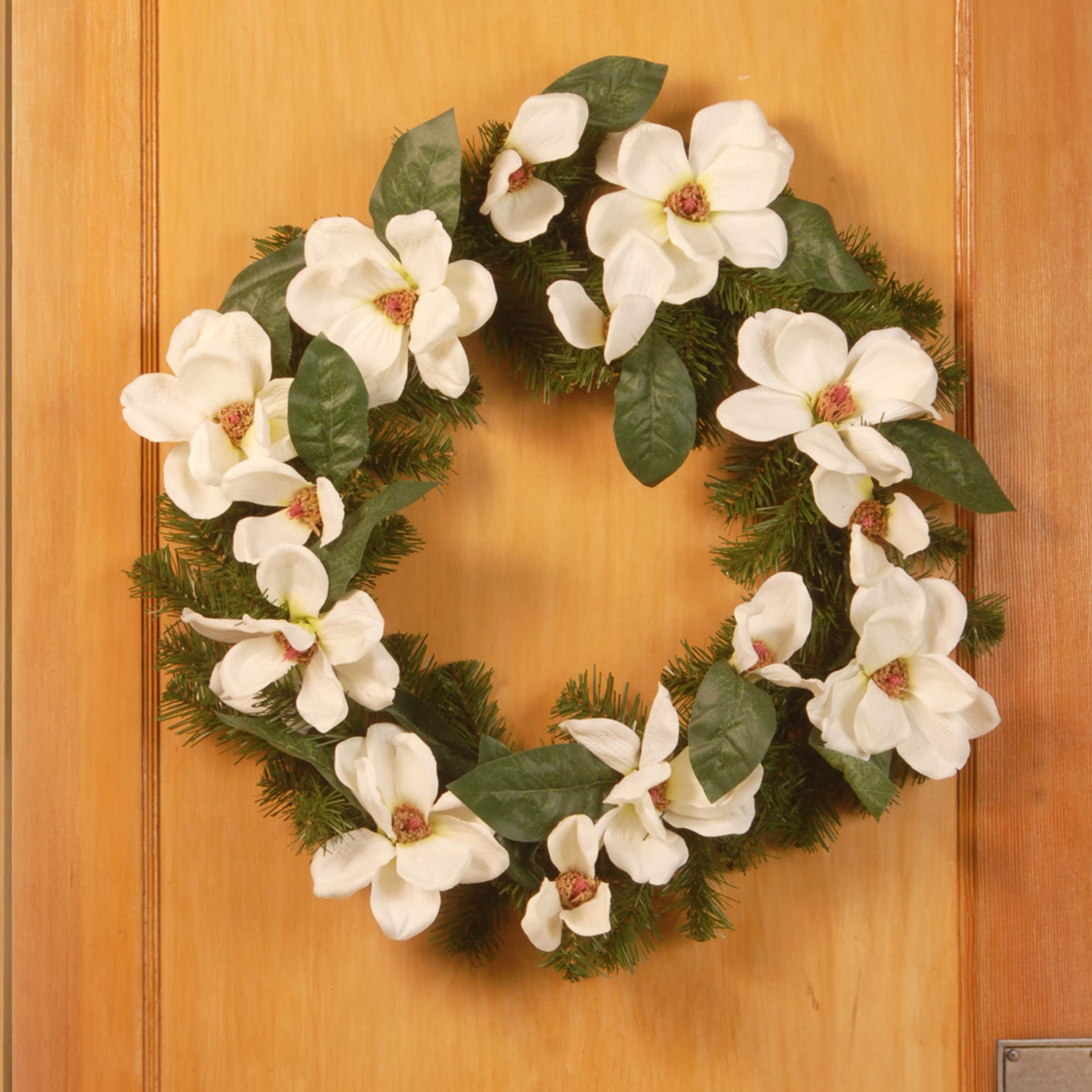 24" North Valley® Spruce Magnolia Wreath