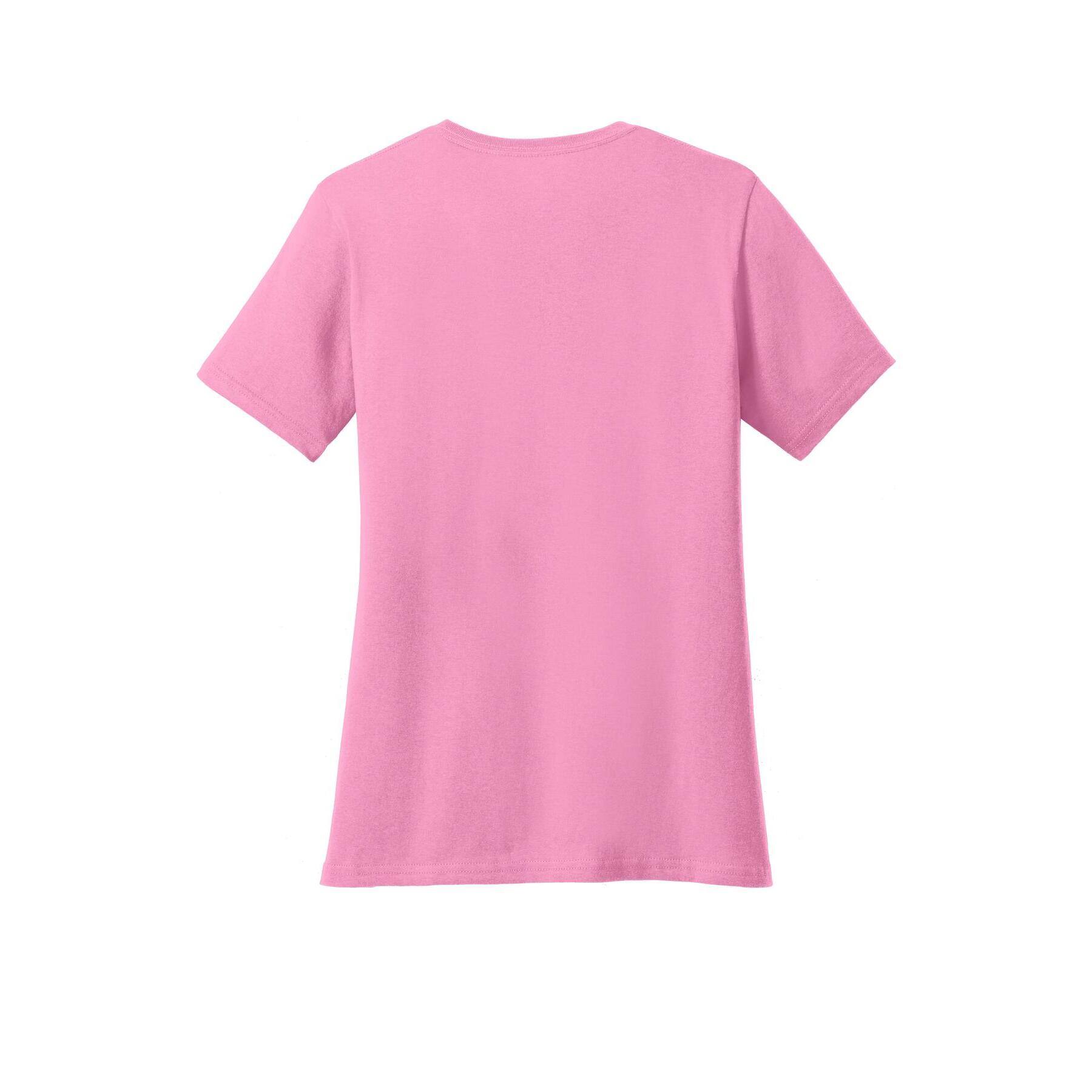 Port & Company® Brights Core Cotton V-Neck Ladies T-Shirt