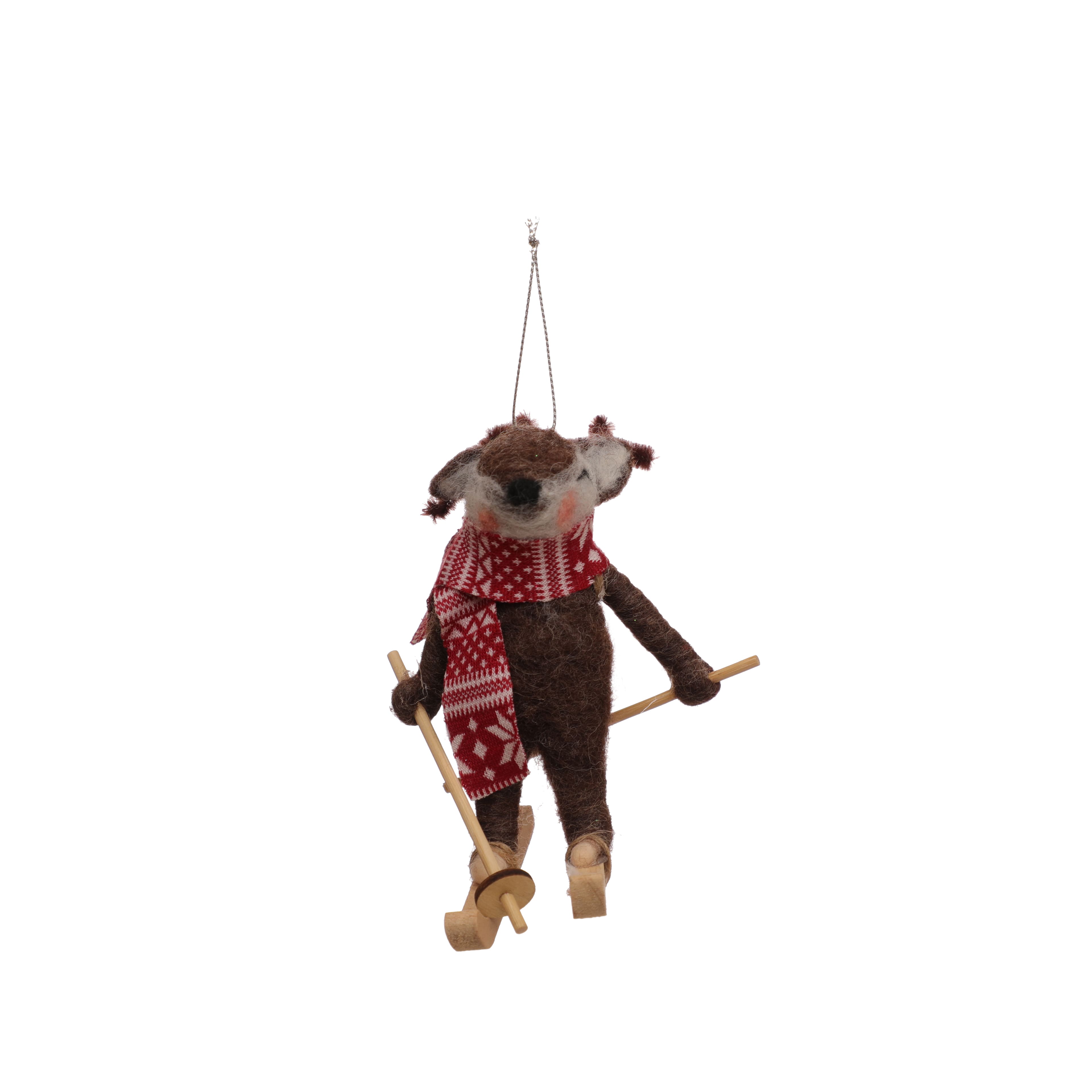 Assorted 5.5&#x22; Ski Animal Ornament, 1pc. by Ashland&#xAE;
