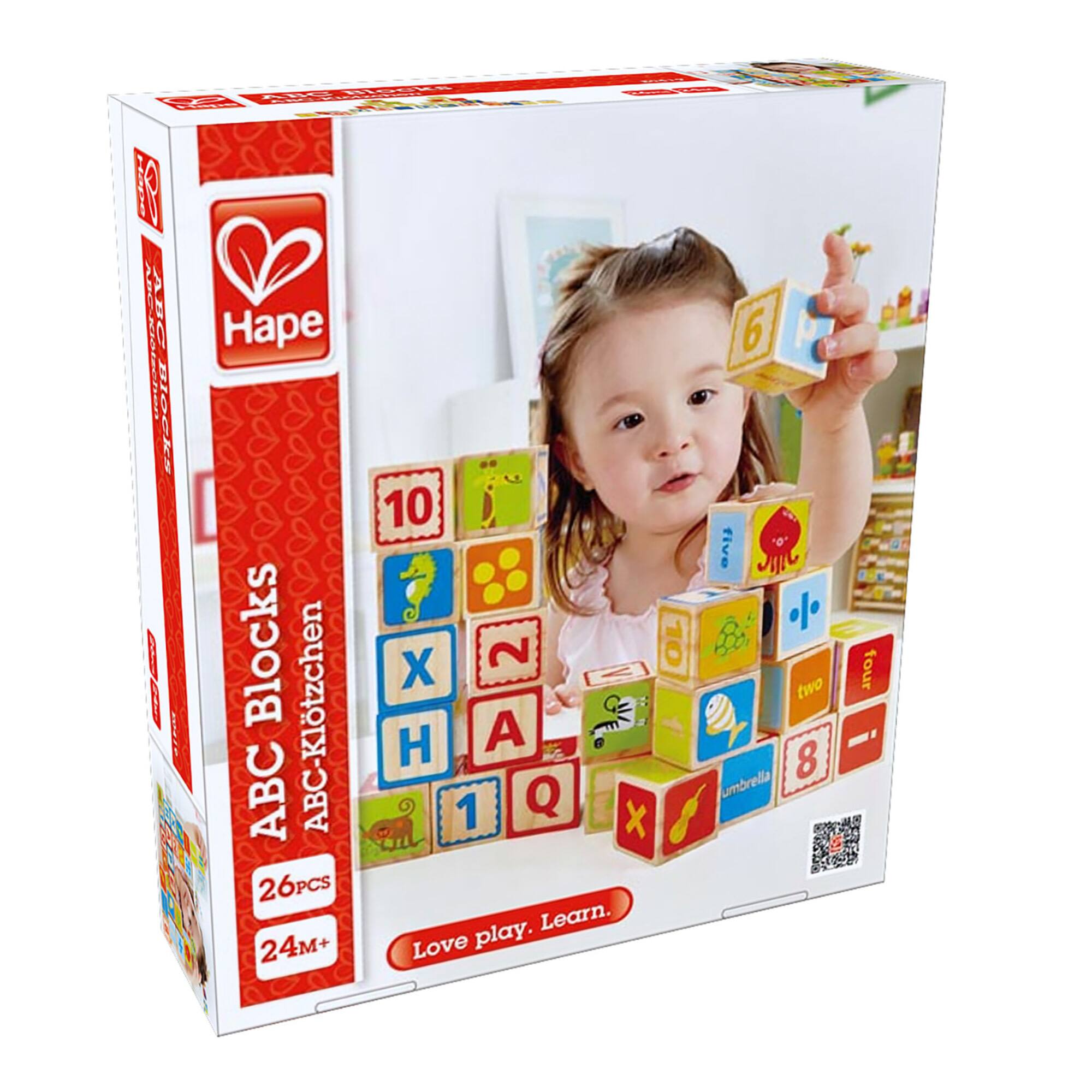 Hape Alphabet &#x26; Numbers Stacking Blocks with Pictures