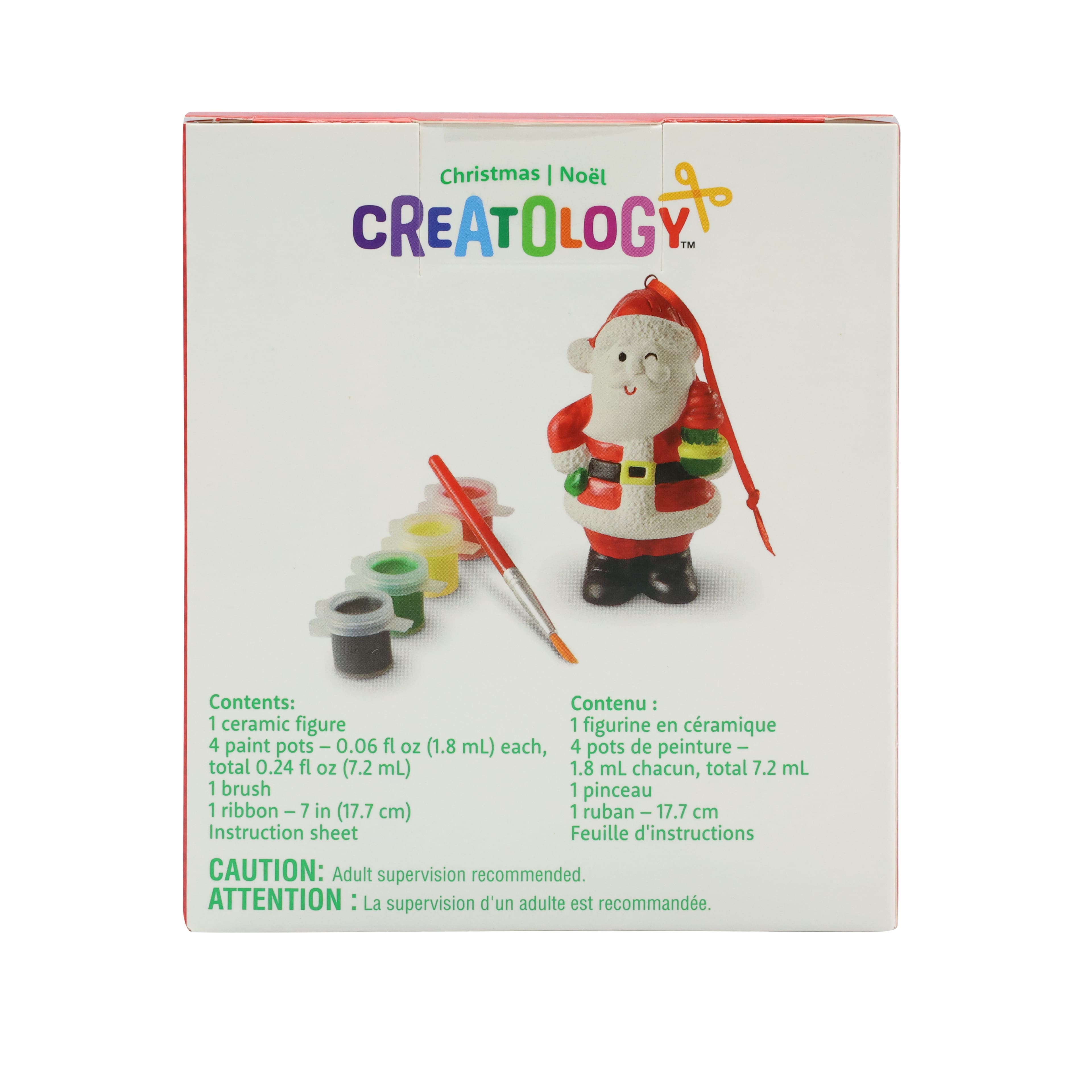 Christmas 3D Santa Ceramic Ornament Kit by Creatology&#x2122;