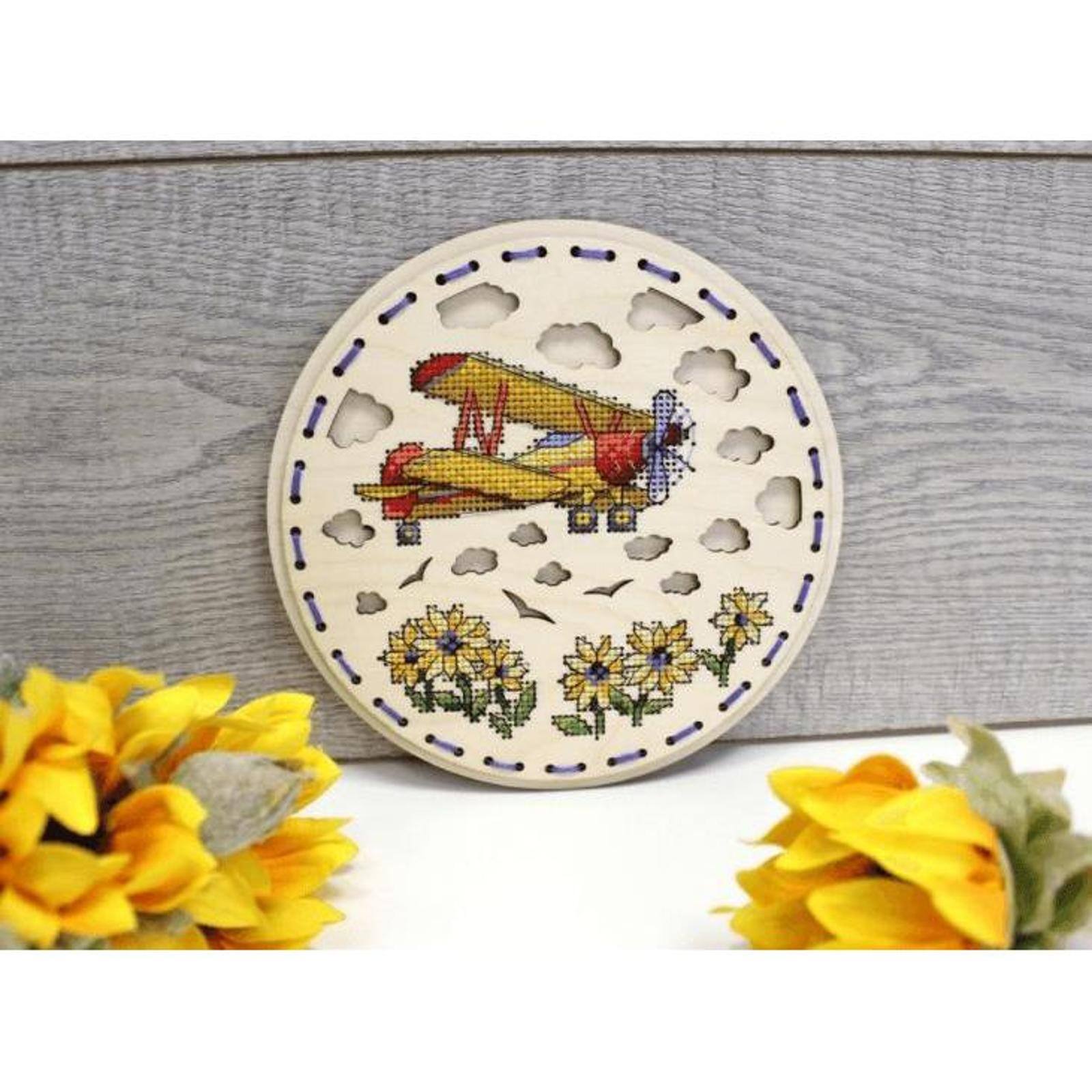 MP Studia High in the Sky Cross Stitch on Wood Kit