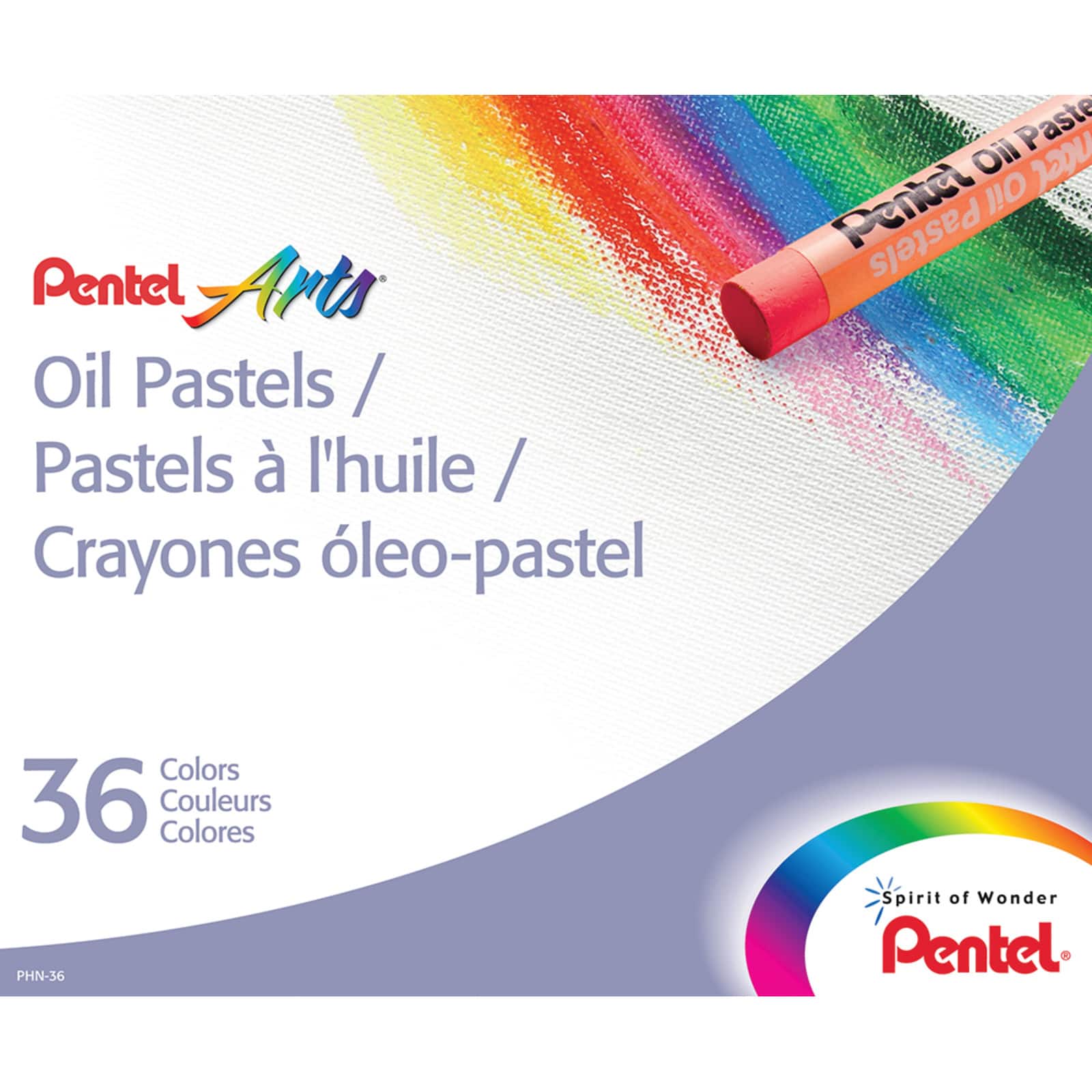 Pentel Arts&#xAE; 36 Color Oil Pastels Set