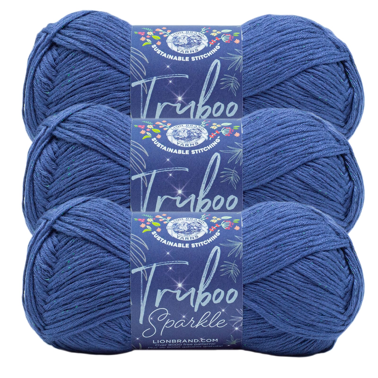 3 Pack Lion Brand® Truboo Sparkle Yarn | Michaels