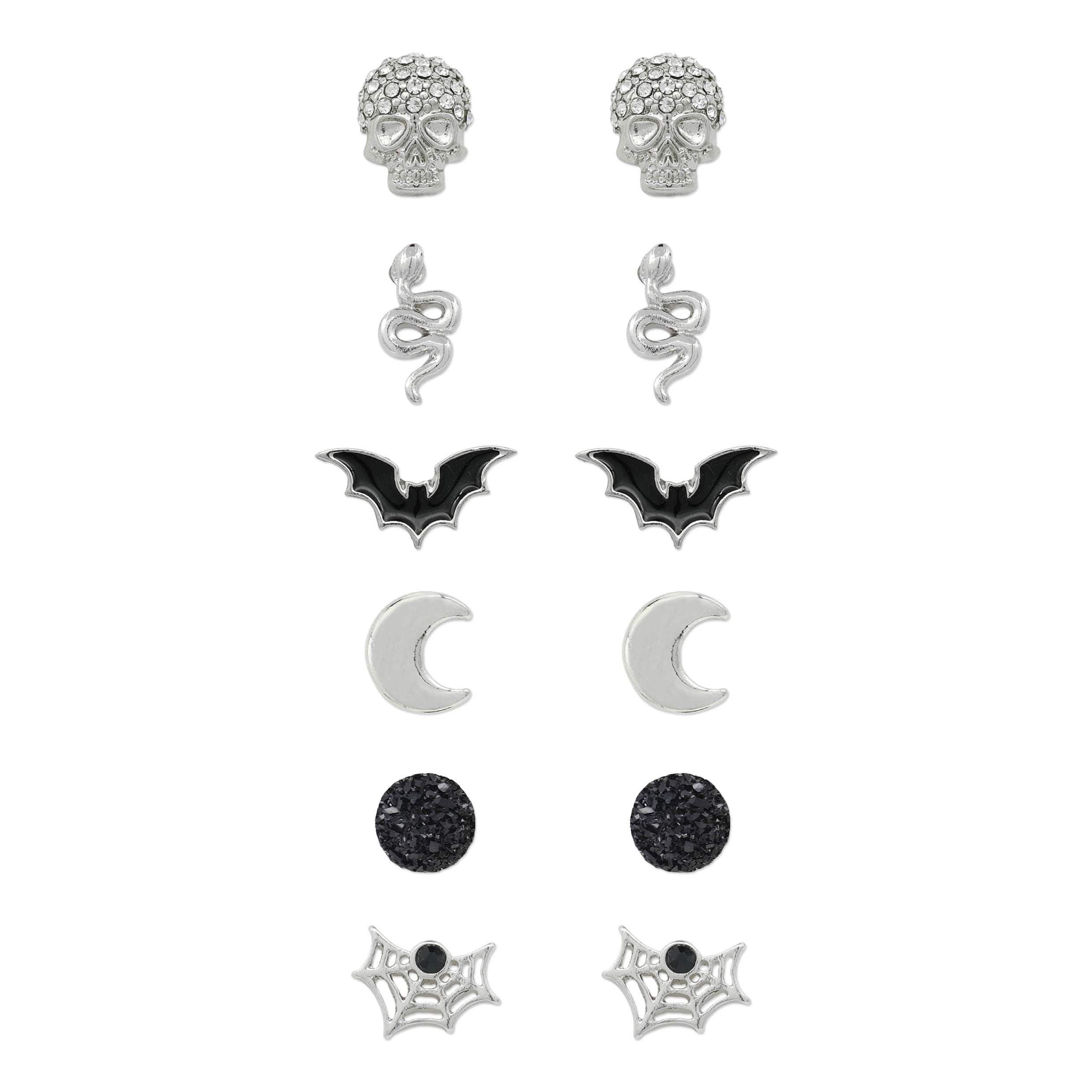 Black &#x26; Silver Earring Set by Celebrate It&#x2122;