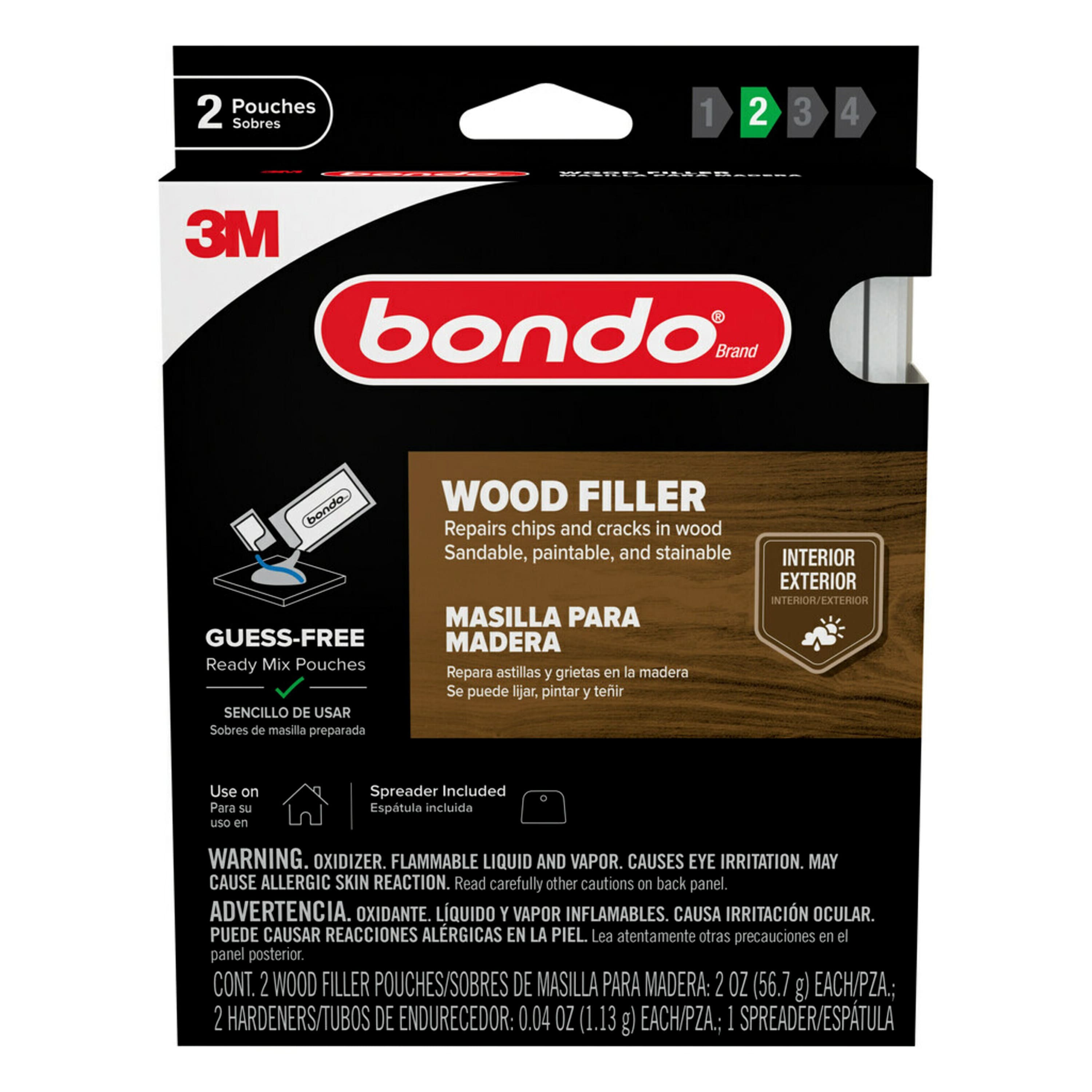 Bondo® 2oz. Wood Filler Ready Mix Pouches, 2ct.