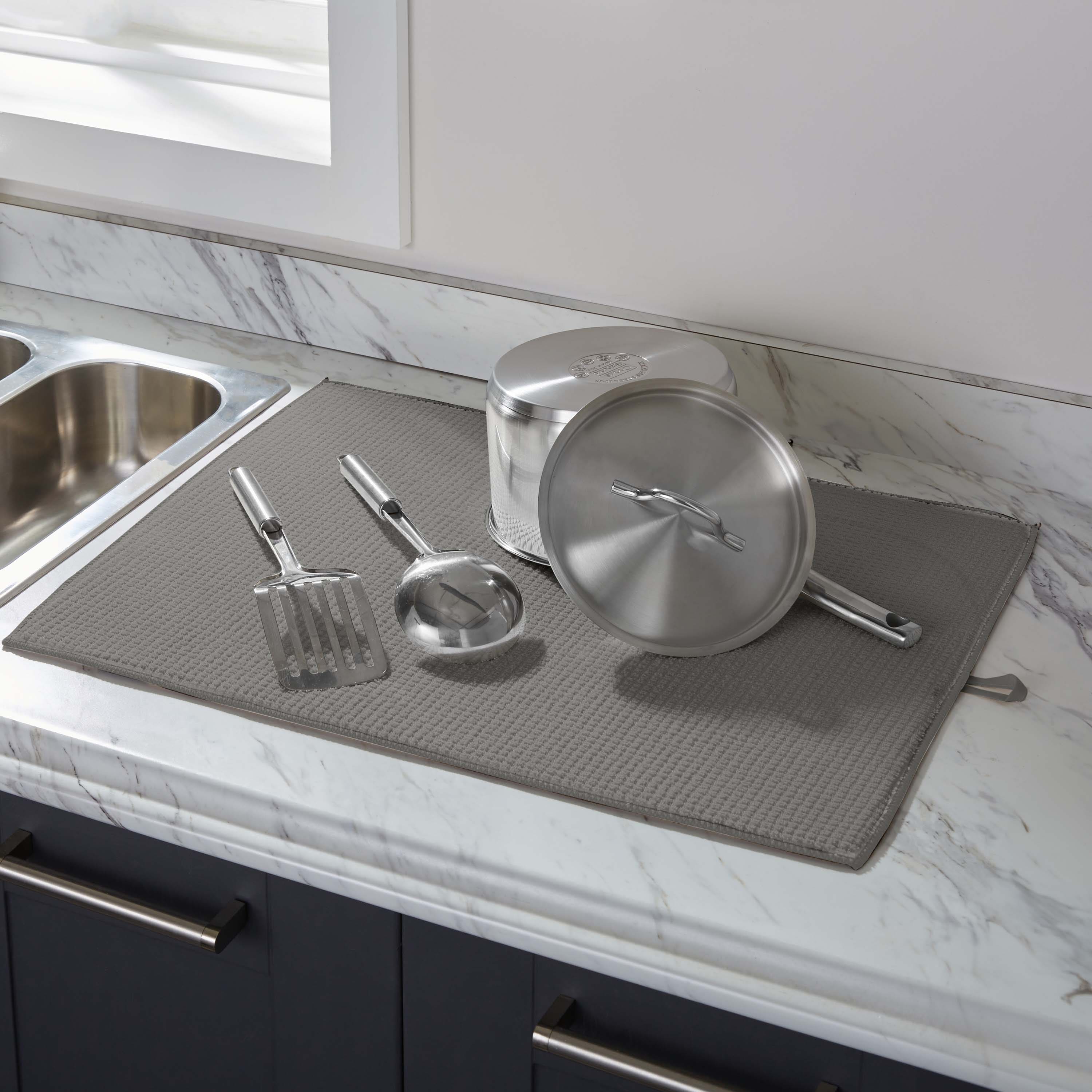 Kitchen Details Jumbo Gray Drying Mats, 2ct.