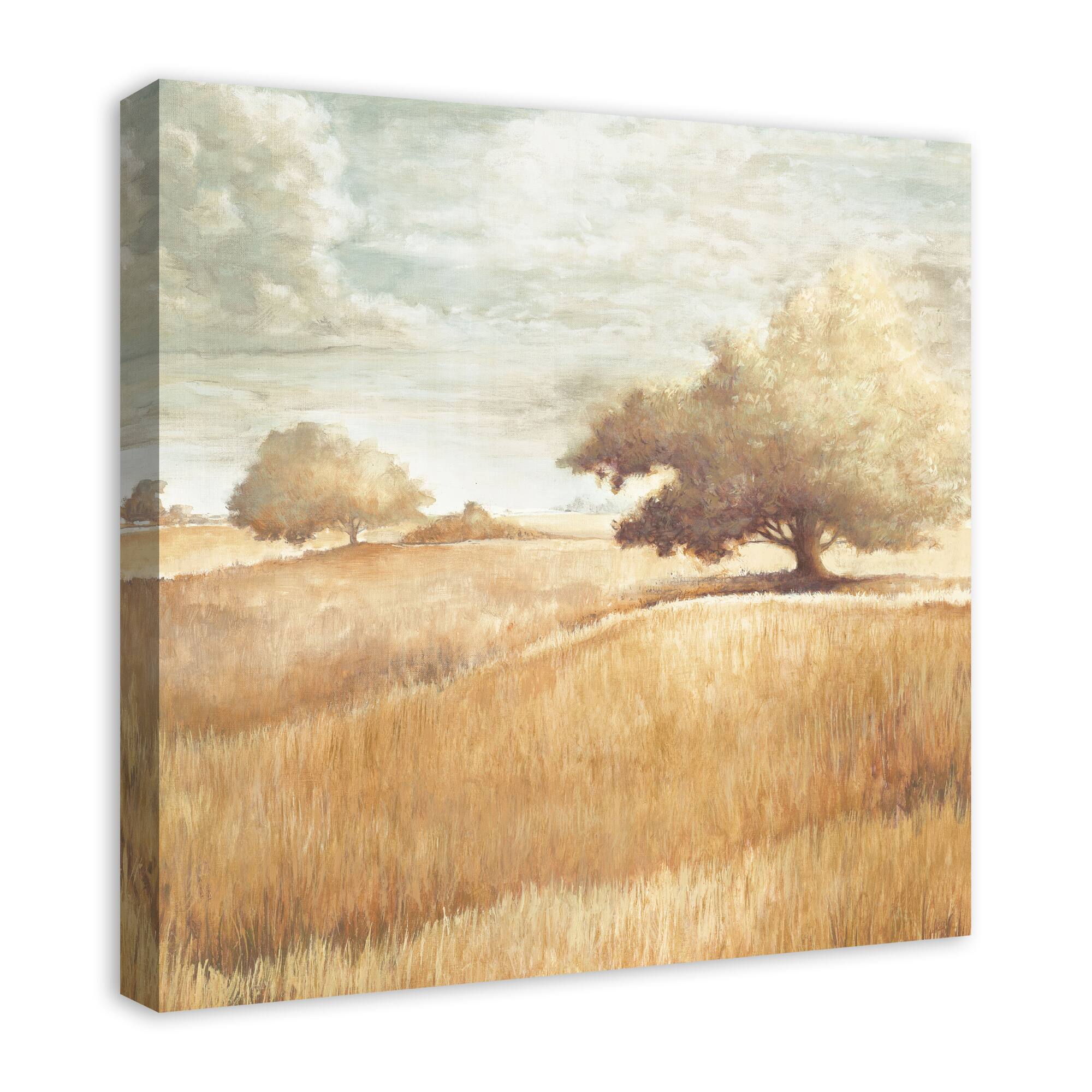 Golden Wheat Field Canvas Wall Art
