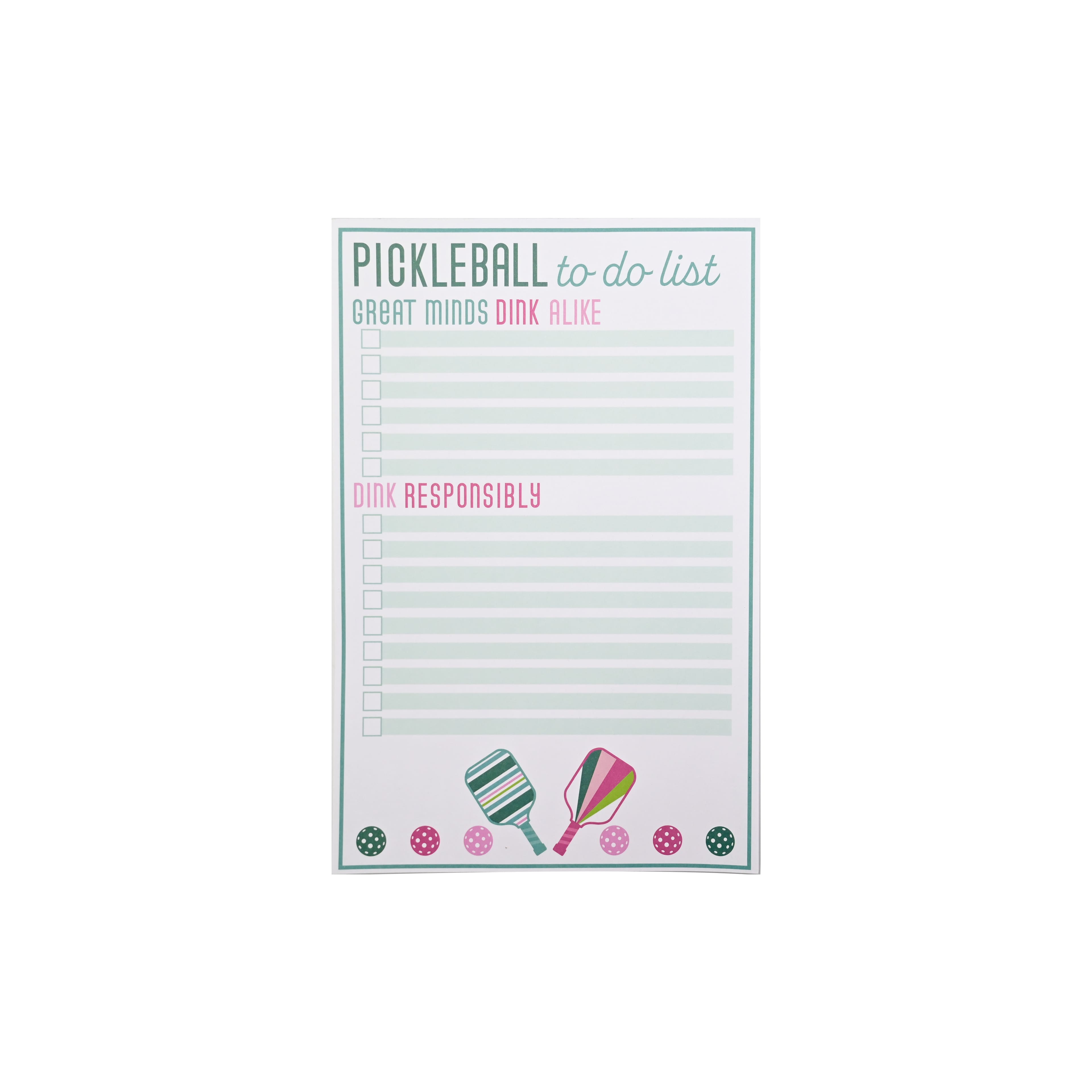 Assorted 6" x 9" Pickleball Notepad, 1pc. by Fab Finds