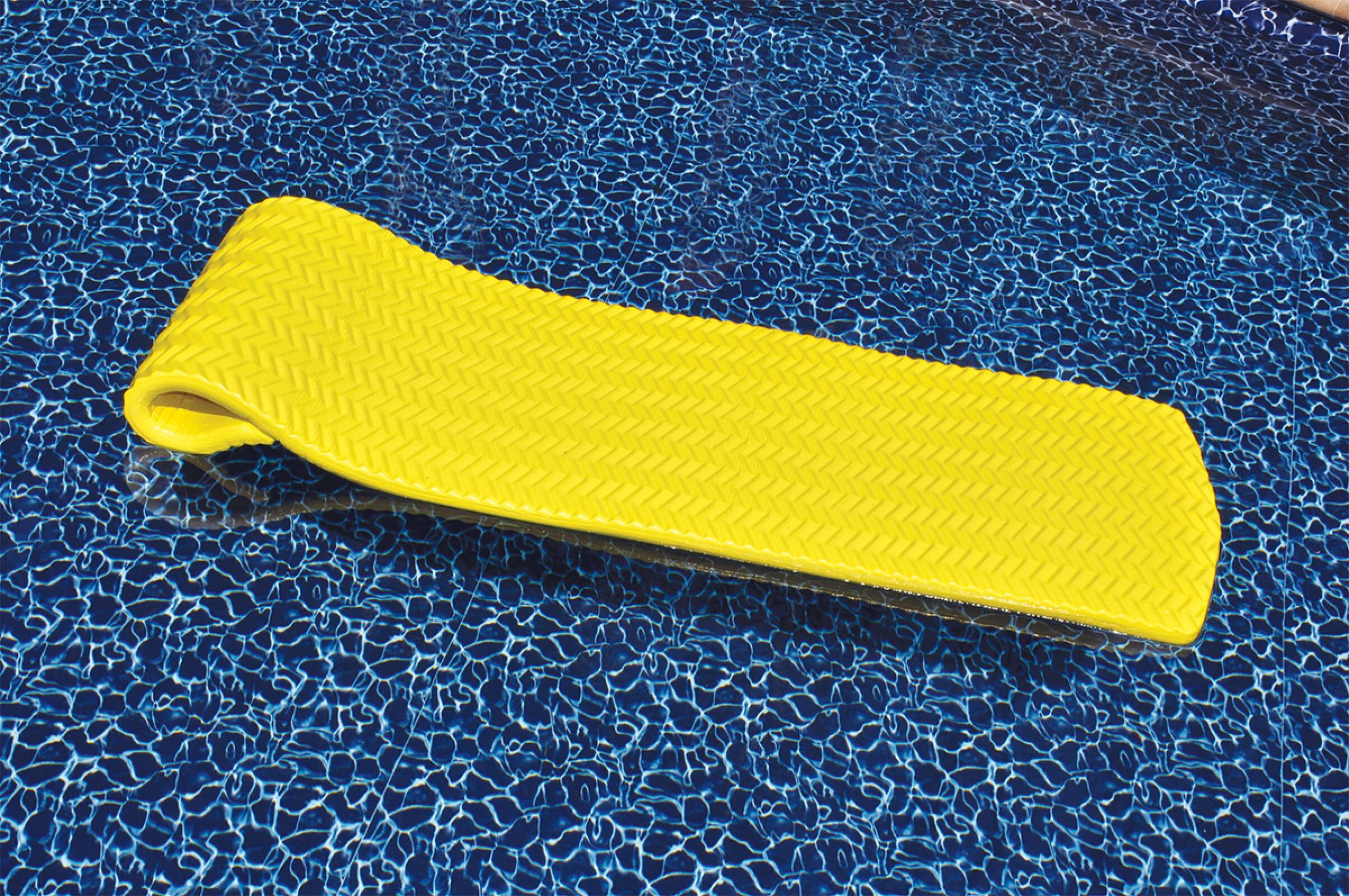 Swimline SofSkin 6ft. Yellow Rippled Floating Mattress