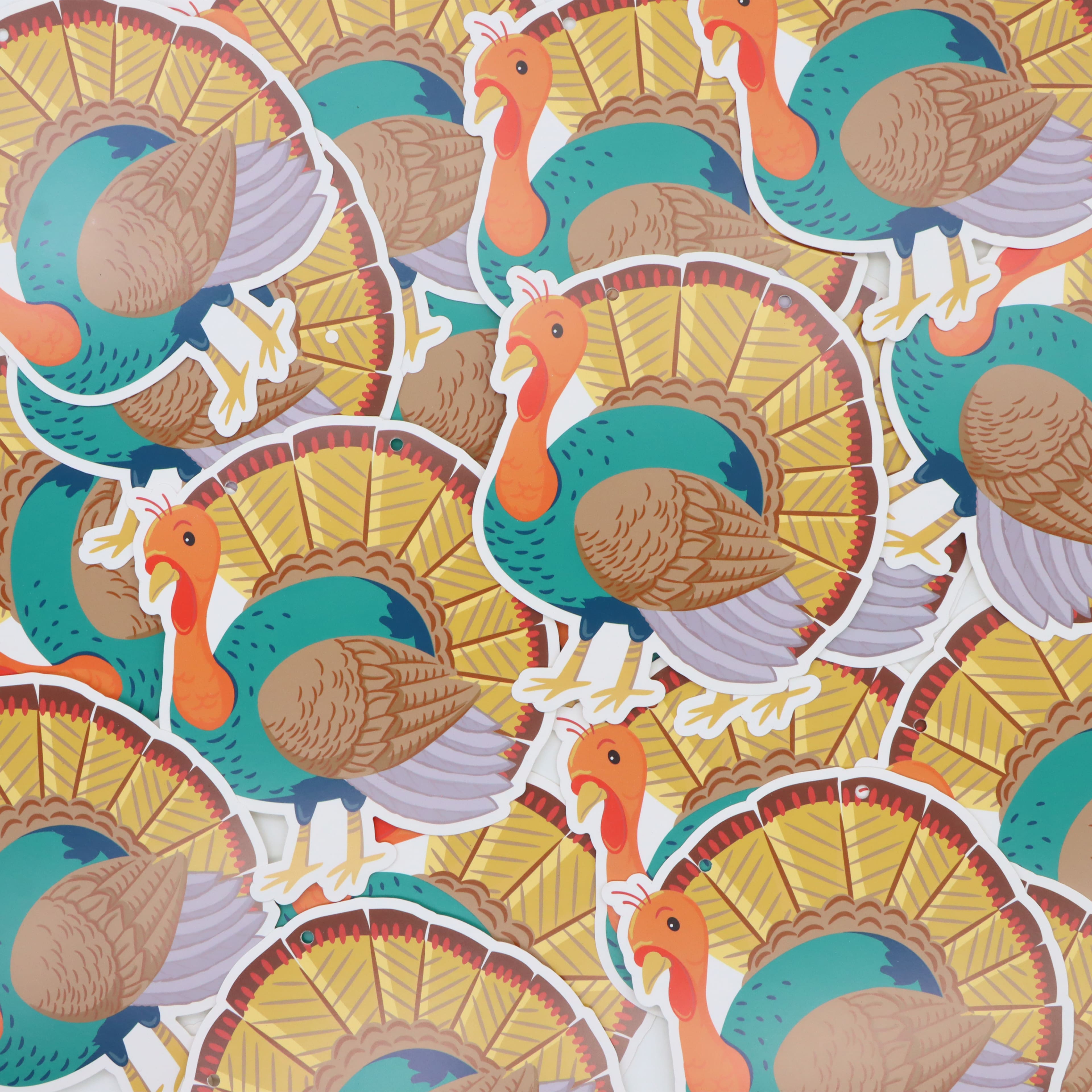 11.5ft. Turkey Paper Banner by Celebrate It&#x2122;