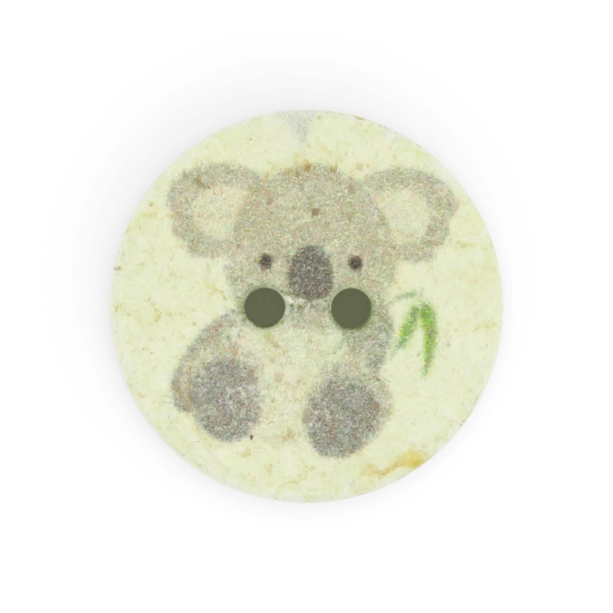 Dritz&#xAE; 18mm Recycled Cotton Koala Button, 9ct.