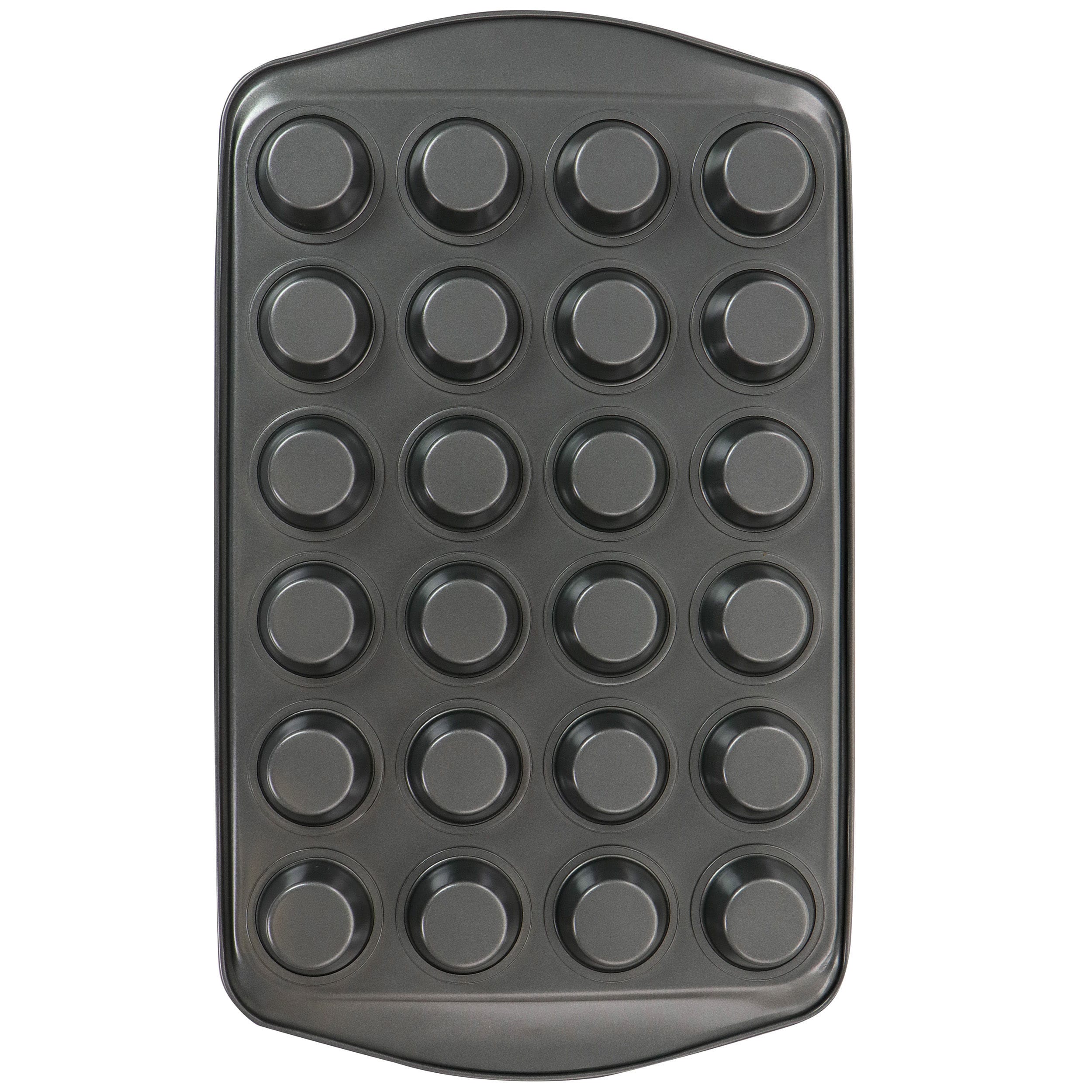 Gibson Baker&#x27;s Friend&#x2122; 24 Cup Nonstick Steel Mini Muffin Pan