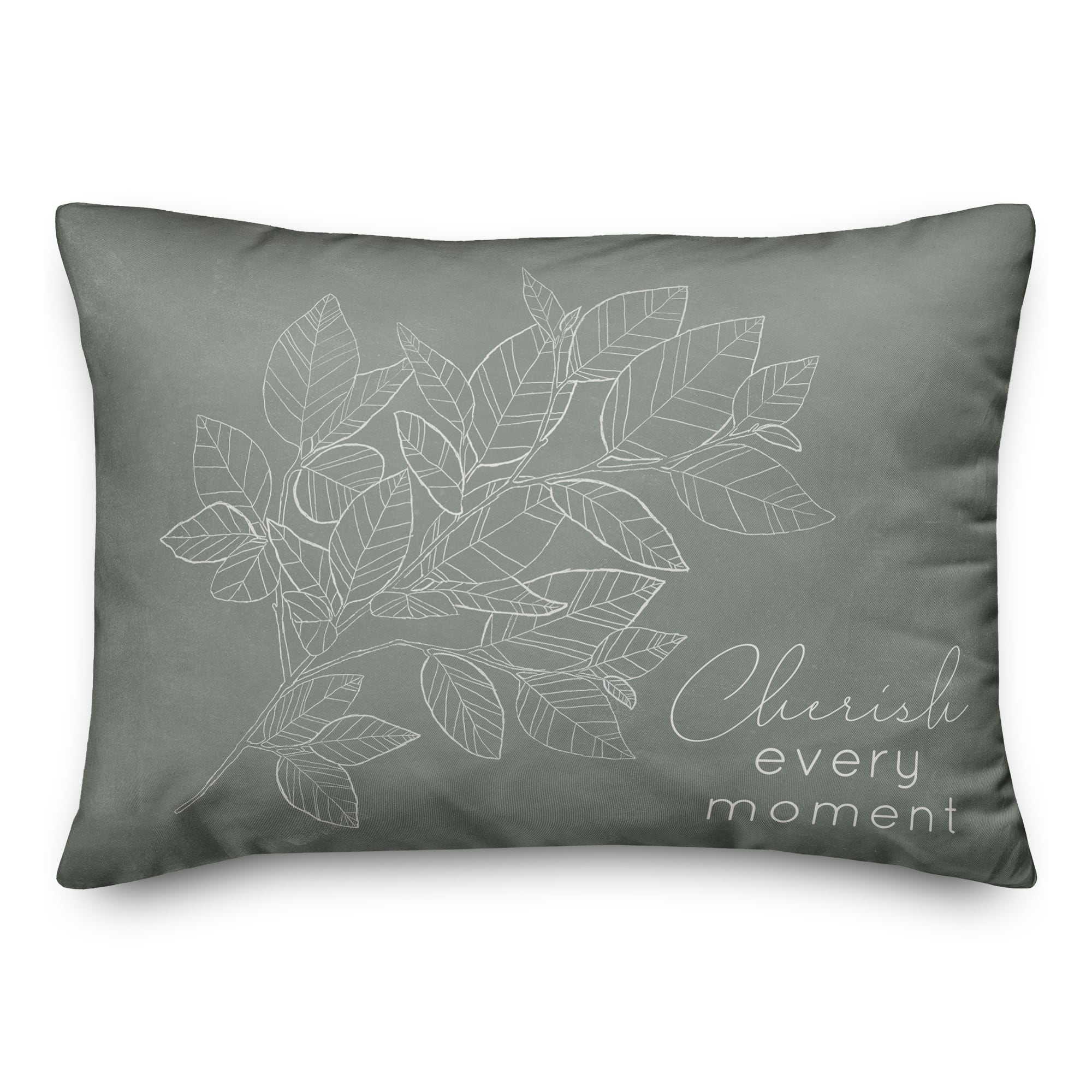 Green Botanticals 14&#x22; x 20&#x22; Throw Pillow