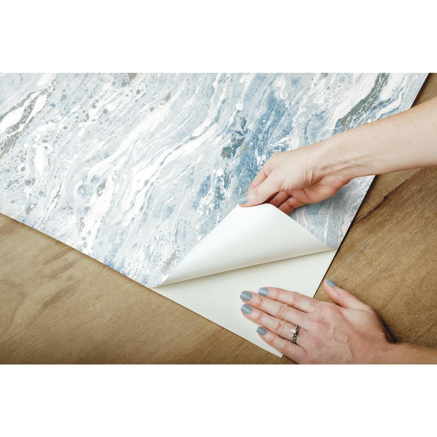 RoomMates Marble Seas Peel &#x26; Stick Wallpaper