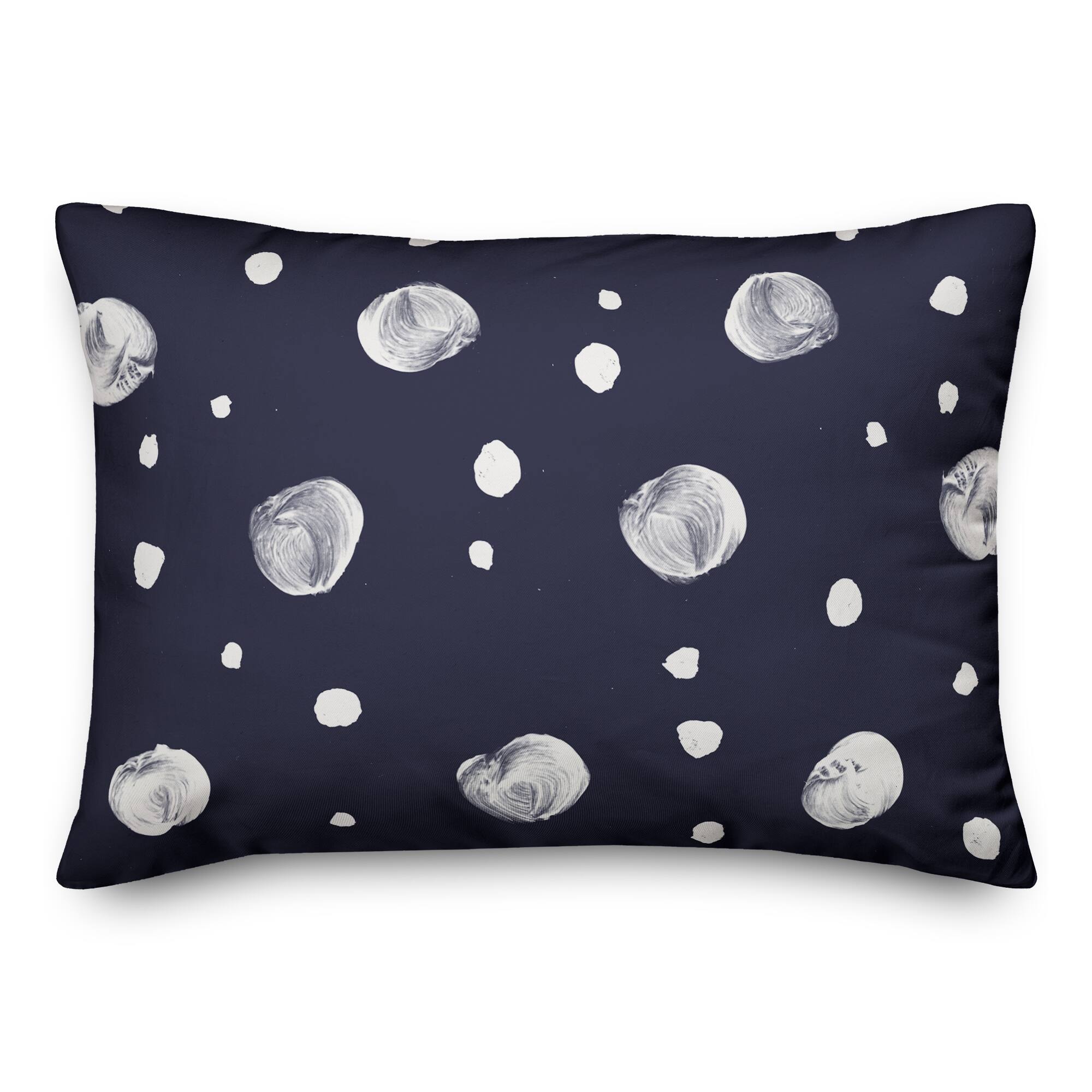 Dots On Navy Indoor/Outdoor Pillow