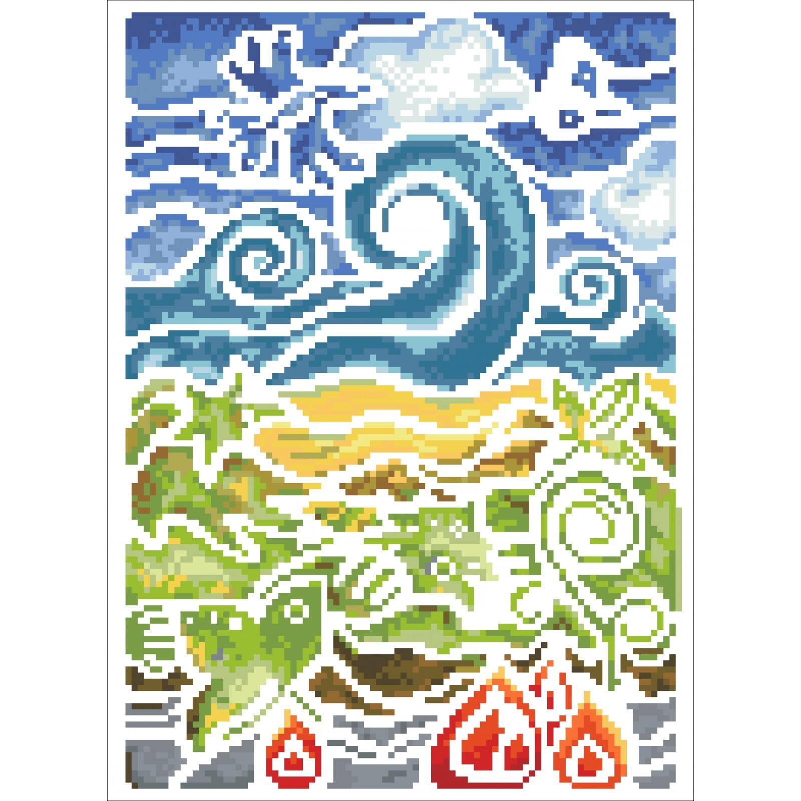 Simply Dotz® Intermediate Natural Wonders Mosaic Diamond Painting Kit