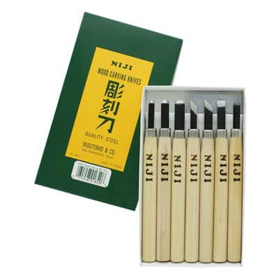 Yasutomo Niji Woodcarving Tools Set Of 12 - Office Depot