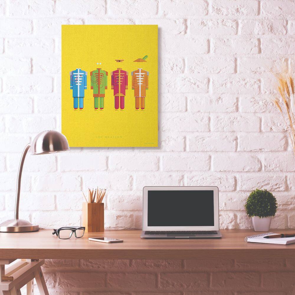 Stupell Industries The Beatles Sgt. Peppers Minimalist Illustration Canvas Wall Art