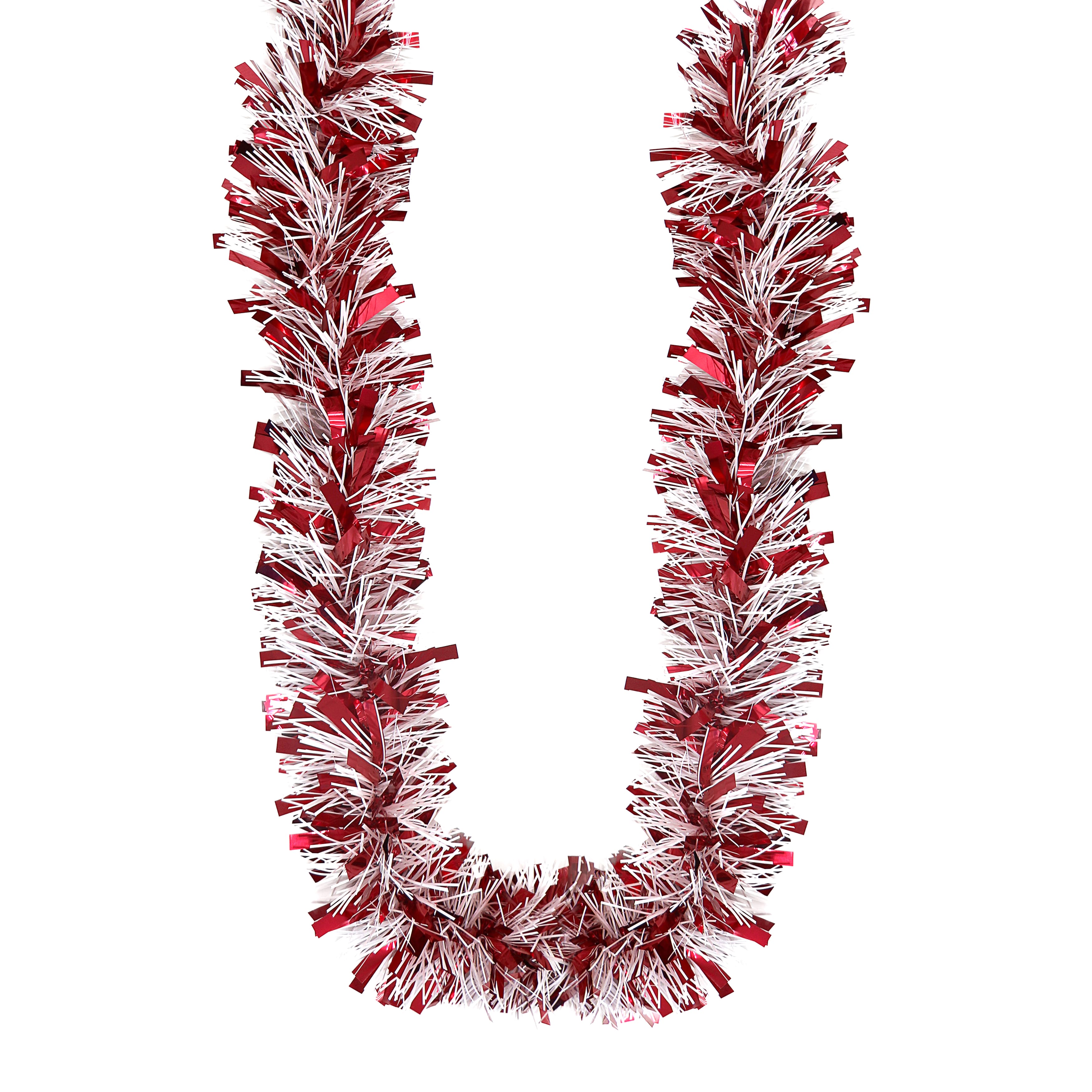 6ft. Red &#x26; White Tinsel Garland by Ashland&#xAE;