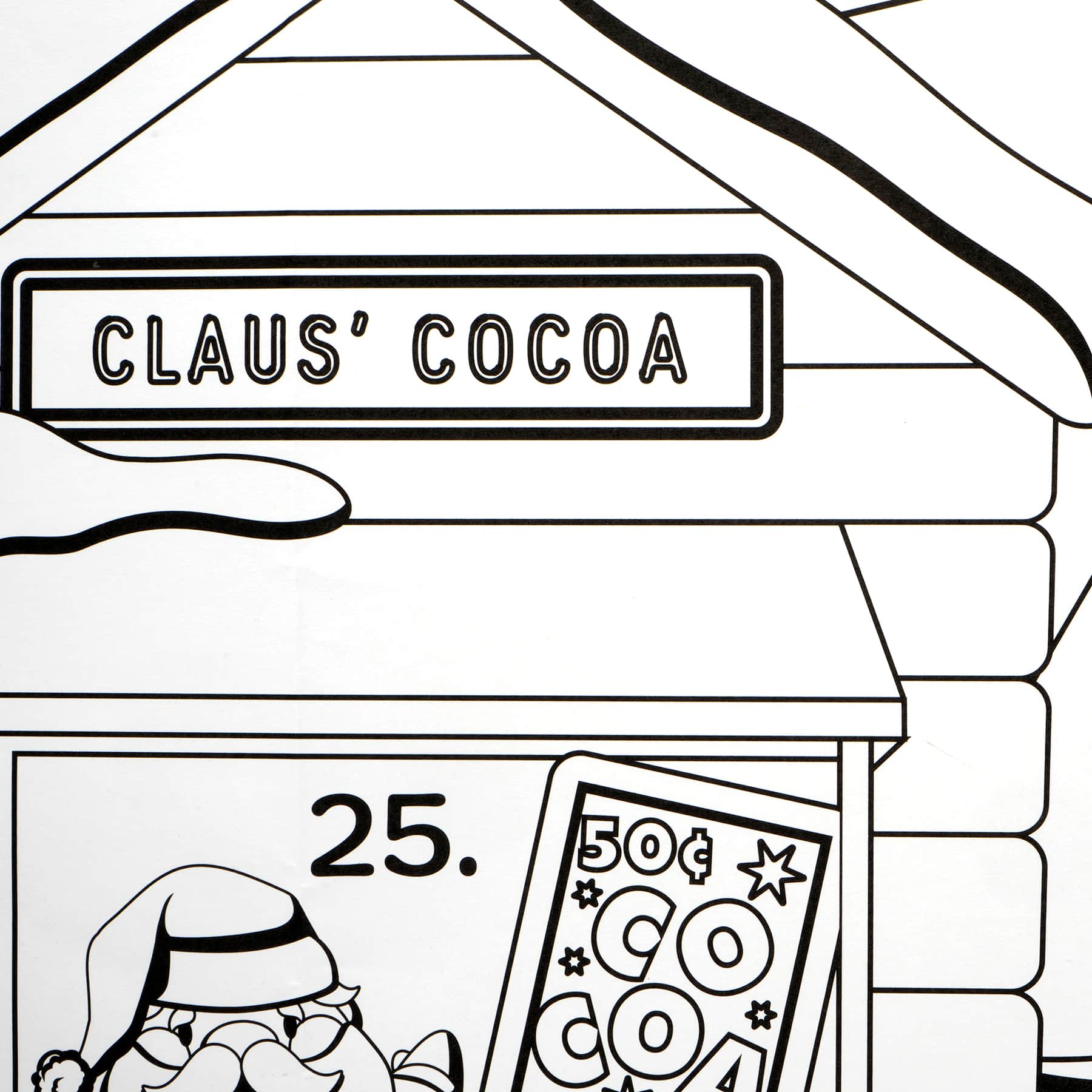 20&#x22; x 48&#x22; Color-In Christmas Countdown Poster by Creatology&#x2122;
