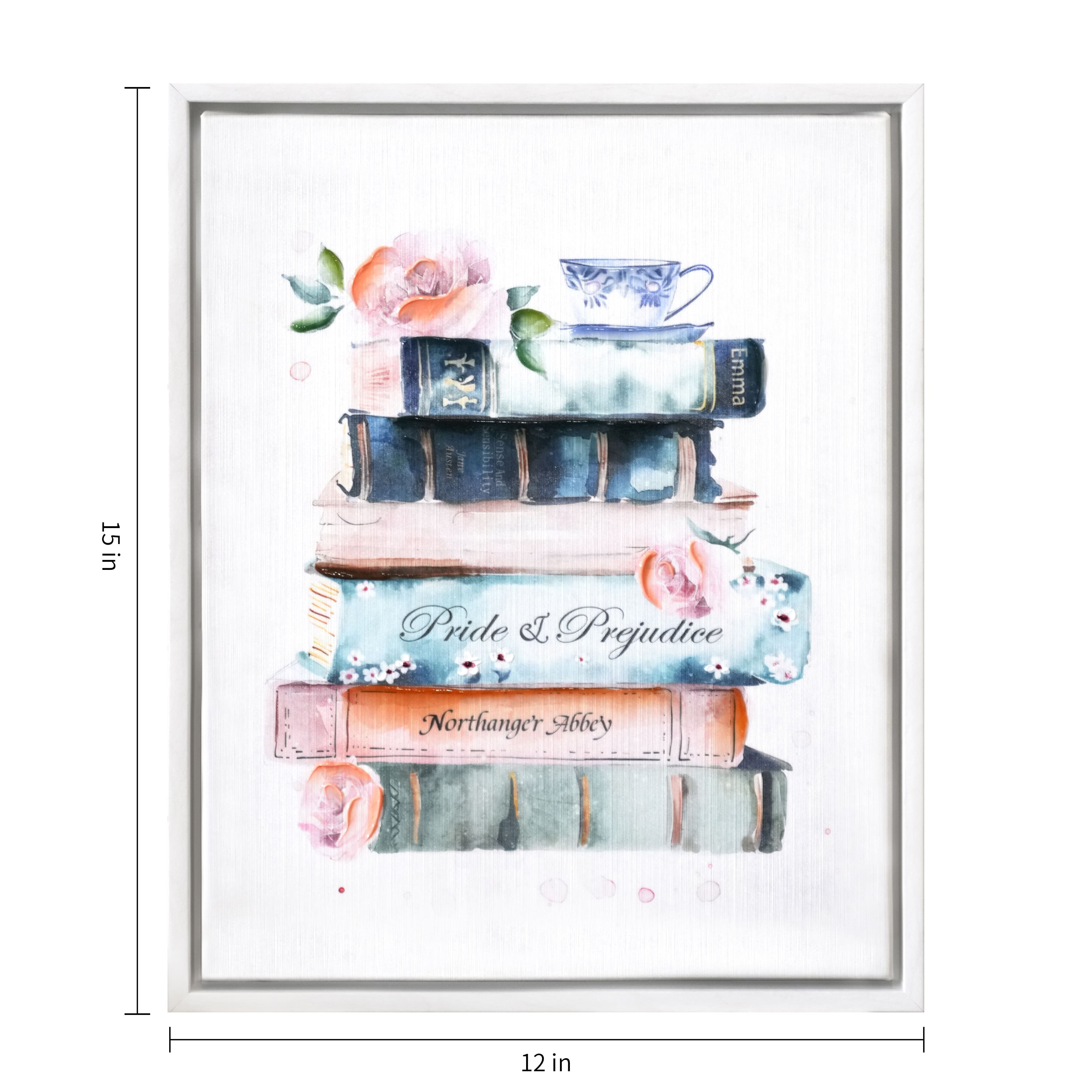 12&#x22; x 15&#x22; Classic Romantic Literature Wall Art in White Frame by Ashland&#xAE;