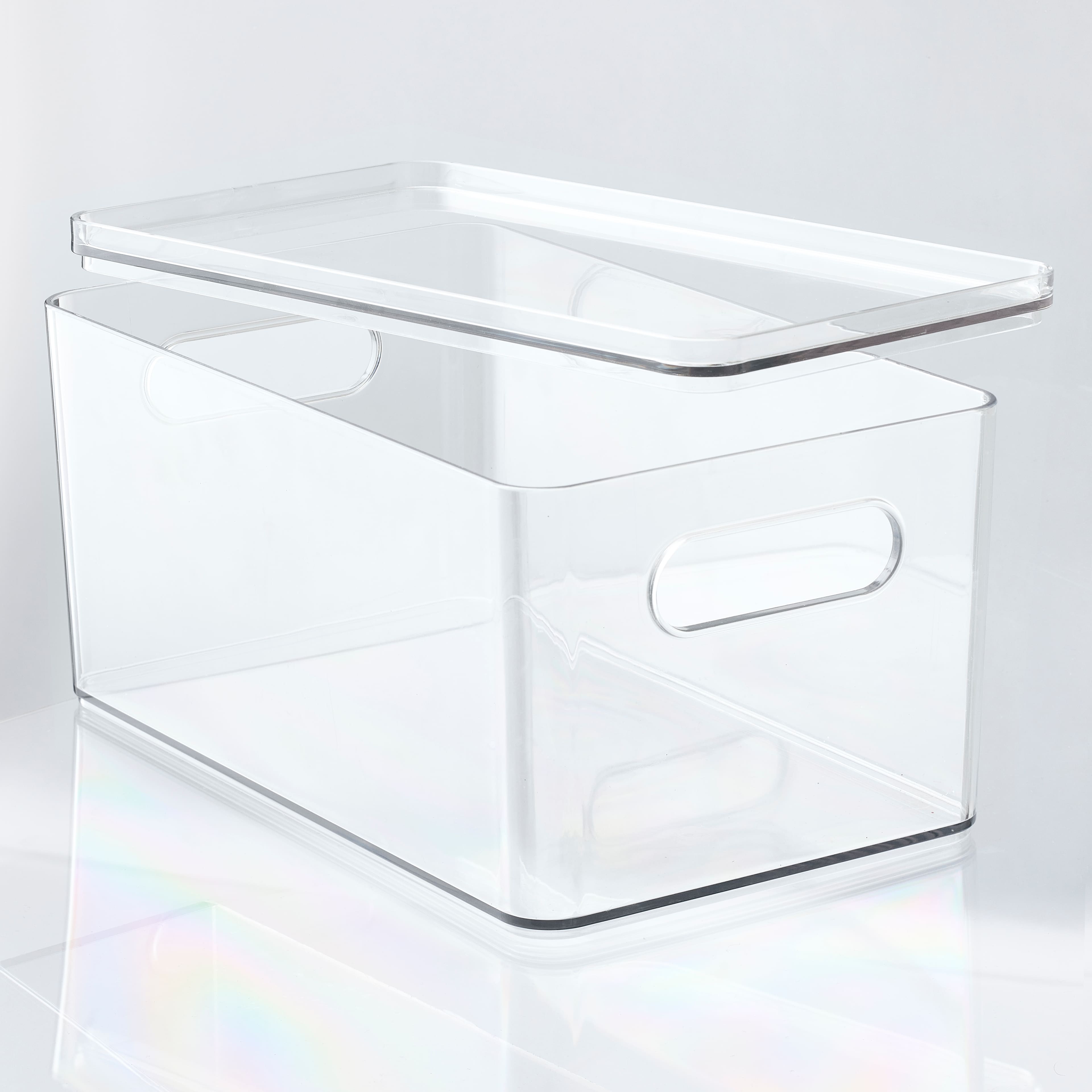 Small Clear Stacking Plastic Bin with Lid by Simply Tidy&#xAE;