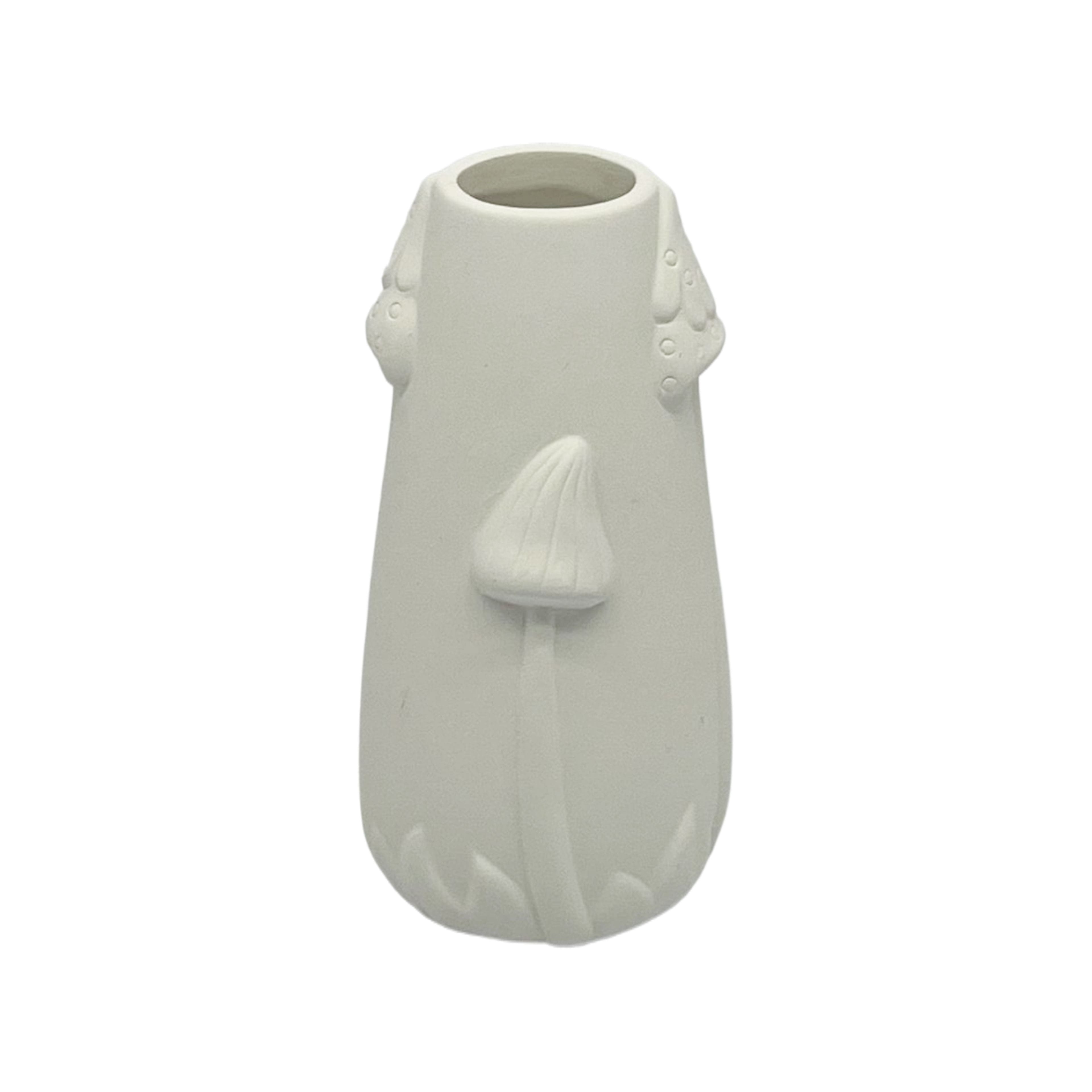 Vase soliflore ornemental &#xE0; th&#xE8;me de champignon en c&#xE9;ramique &#xE0; d&#xE9;corer soi-m&#xEA;me de 11,8&#xA0;cm de Make Market