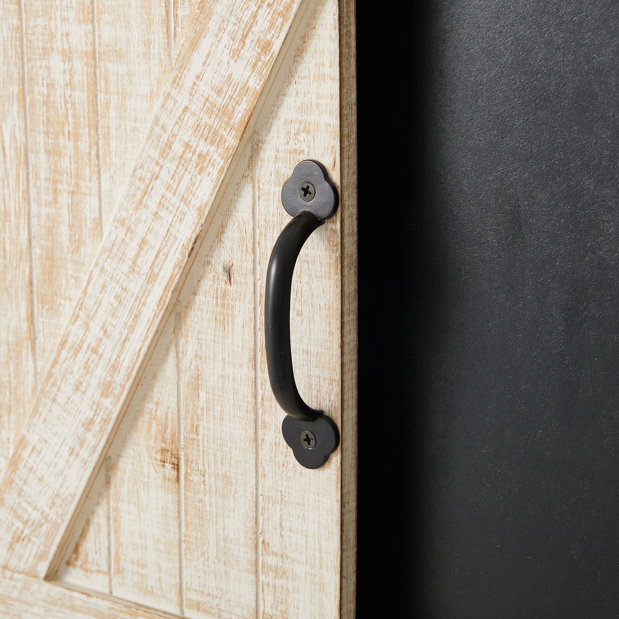 Glitzhome® 19.75" Farmhouse Wooden Chalkboard Barn Door