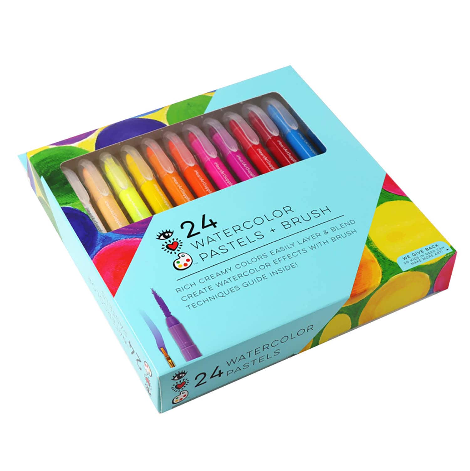 iHeartArt™ 24 Color Watercolor Pastels