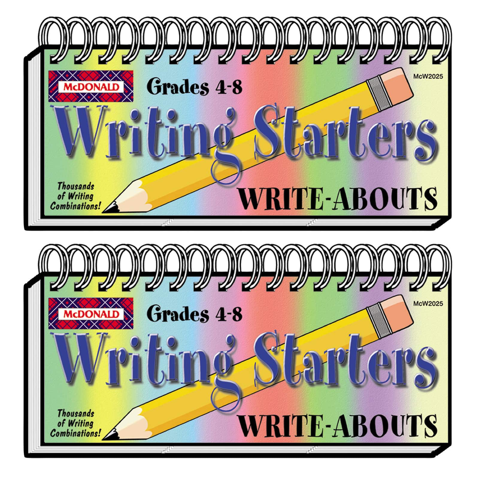 McDonald Publishing&#xAE; 2-Pack Writing Starters Write-Abouts, Grades 4-8