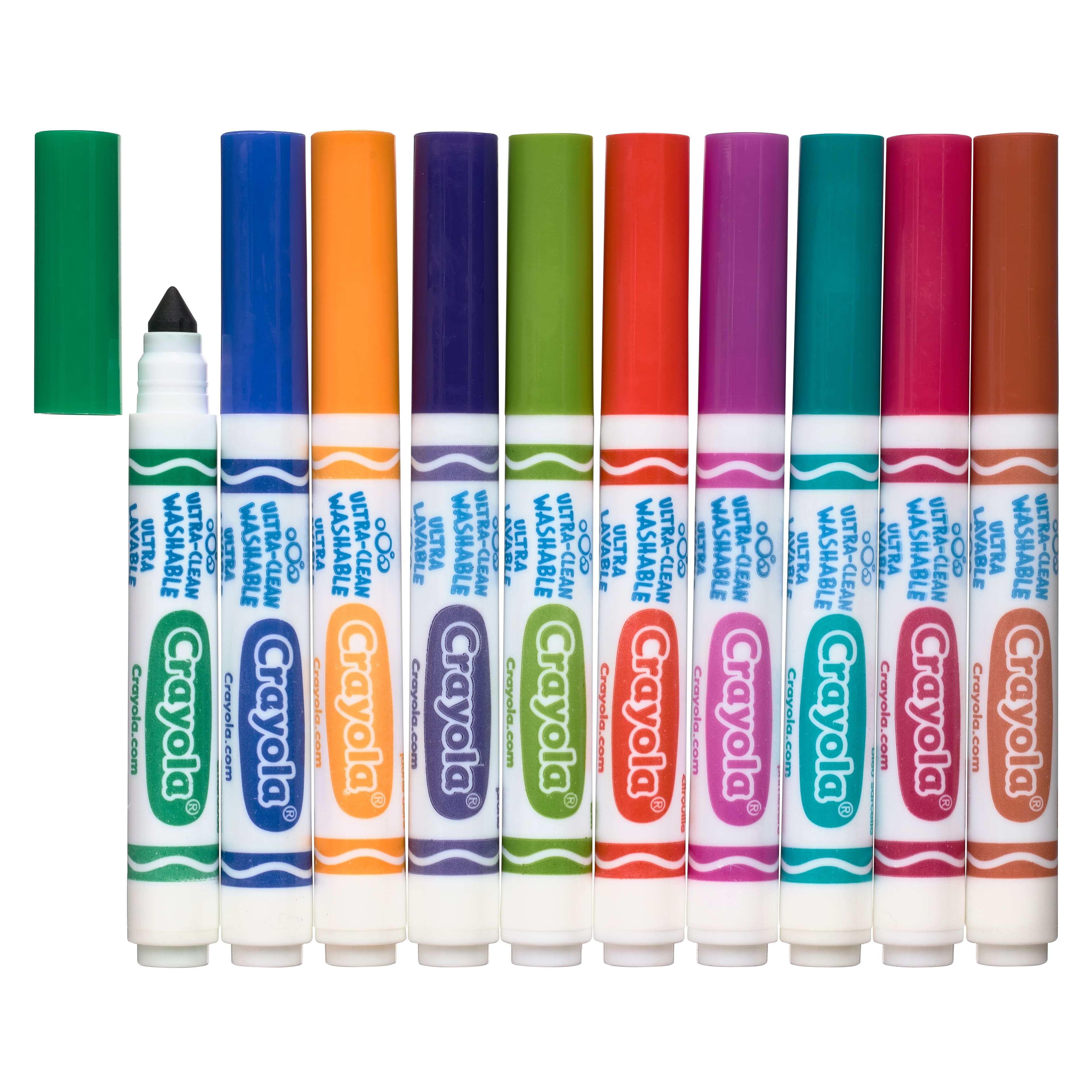 Crayola® Ultra-Clean™ Bold Colours Broad Line Washable Markers