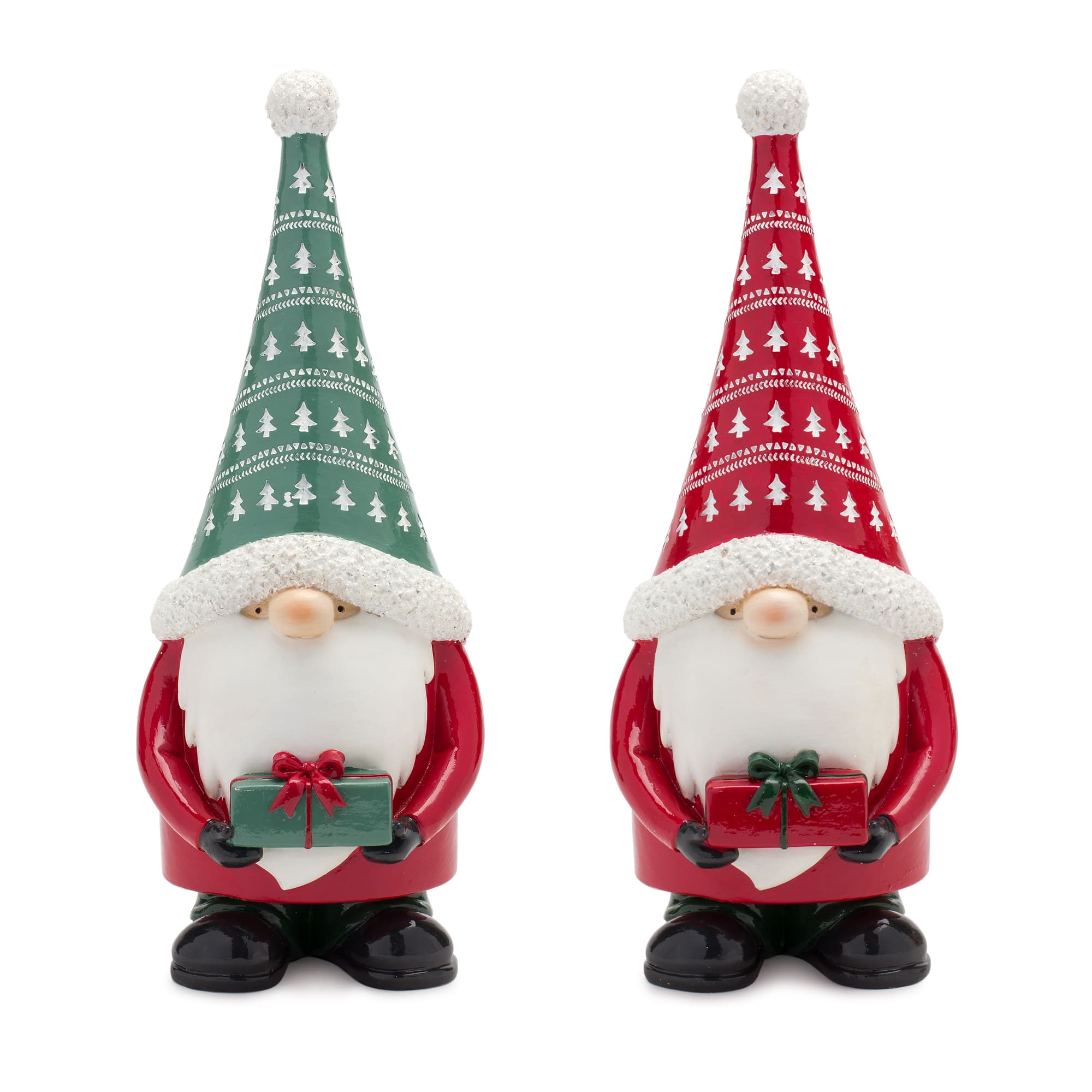 12" Holiday Gnome Figurine Set