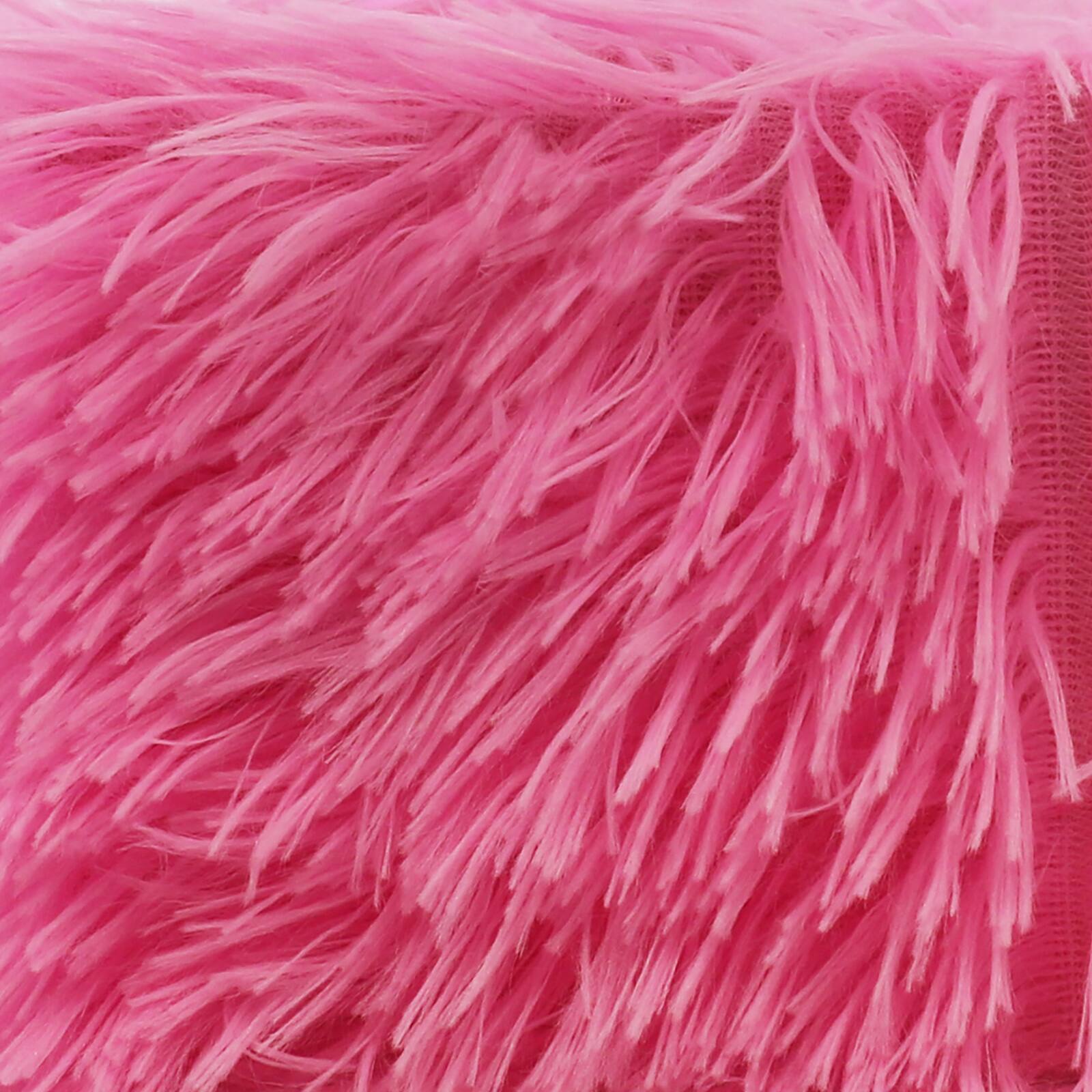 4&#x22; Pink Faux Fur Decorative Container by Ashland&#xAE;