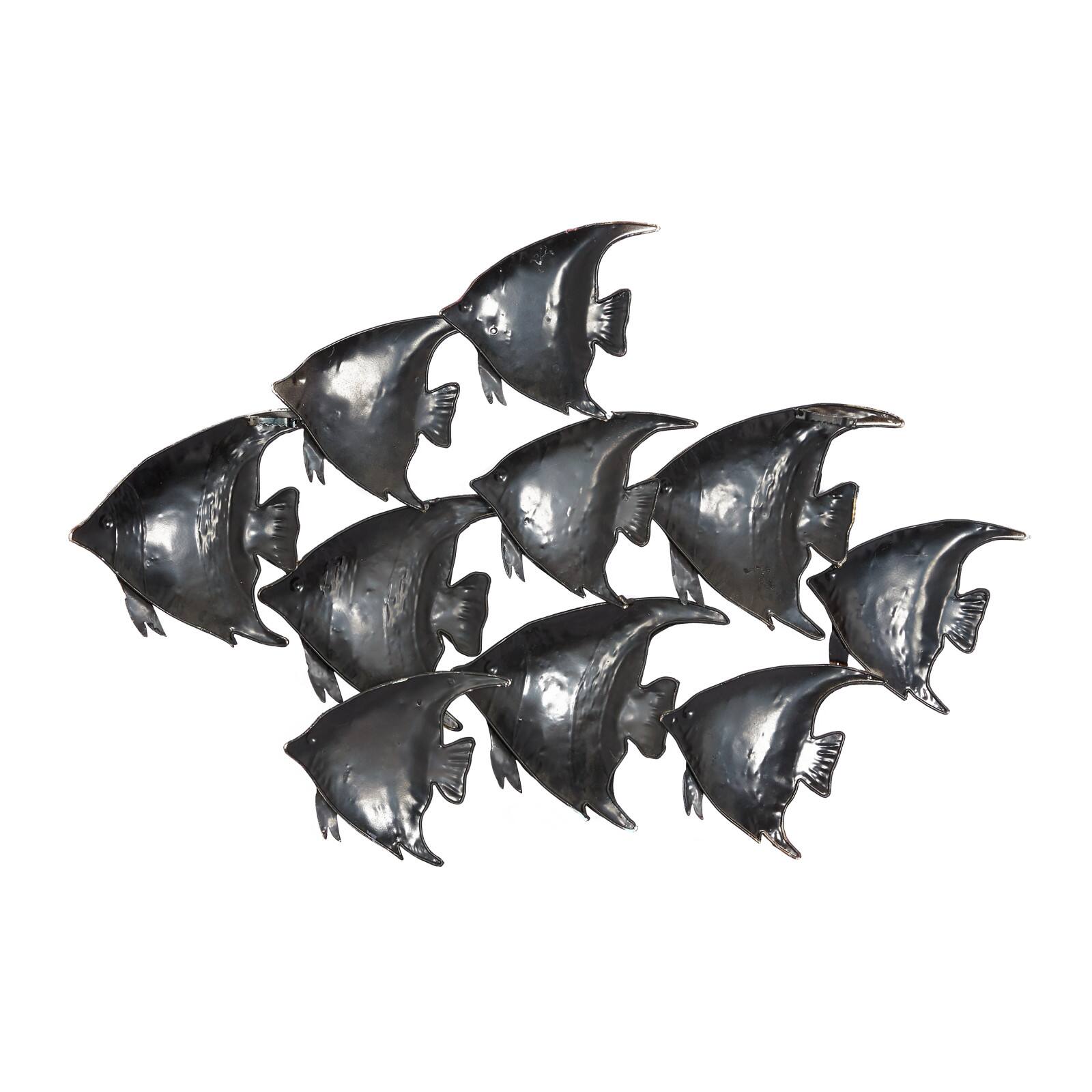 Multicolor Metal Coastal Fish Wall D&#xE9;cor