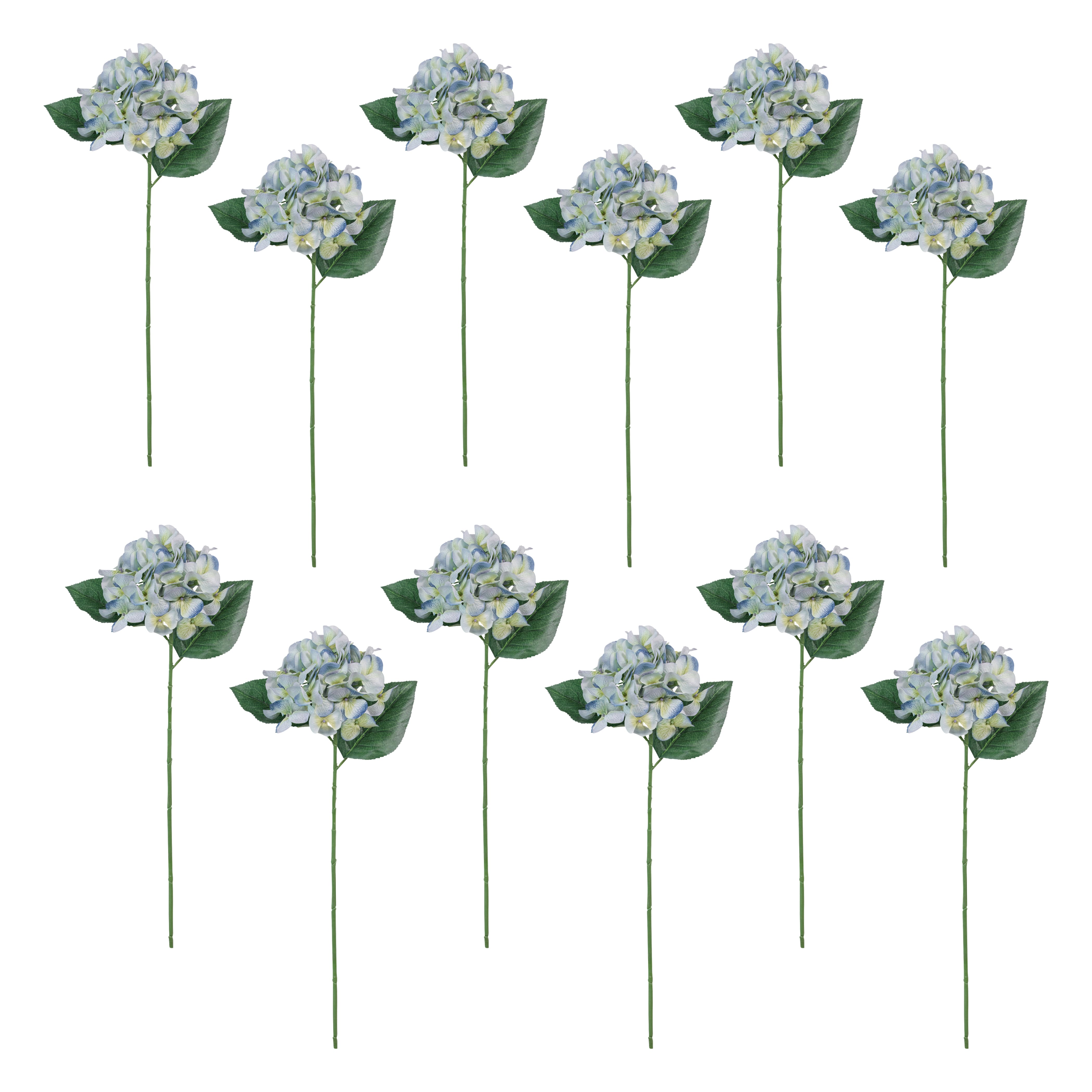 12 Pack: Blue & Green Hydrangea Stem by Ashland®