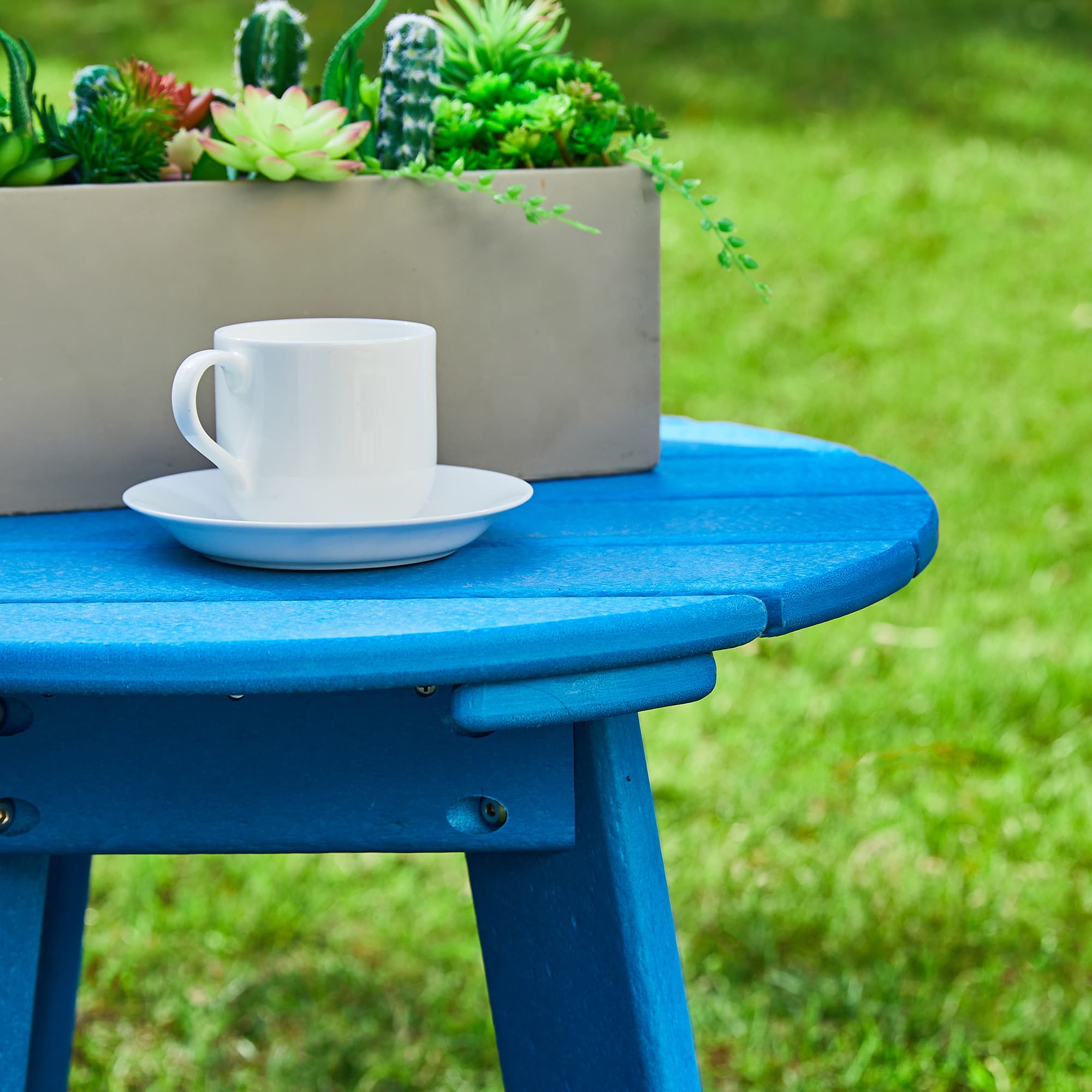 Glitzhome&#xAE; 20&#x22; Outdoor Patio Round Side Table