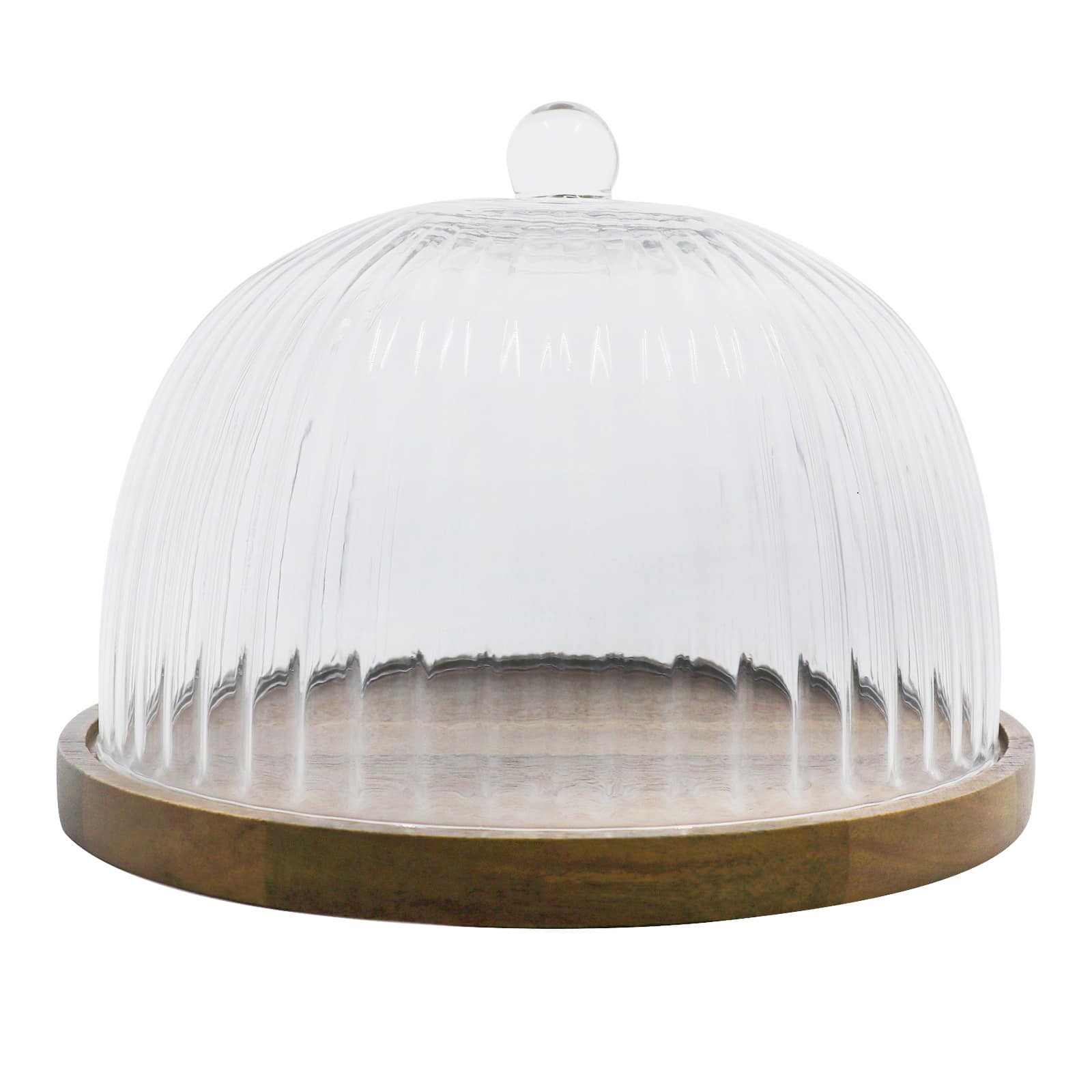 8.5" Cheese Board with Glass Cloche by Ashland®