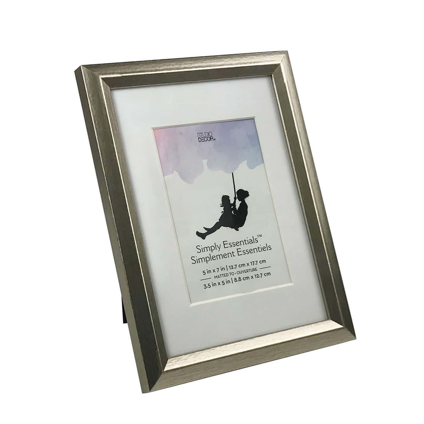 Simply Essentials&#x2122; Silver Foil Frame with Mat by Studio D&#xE9;cor&#xAE;