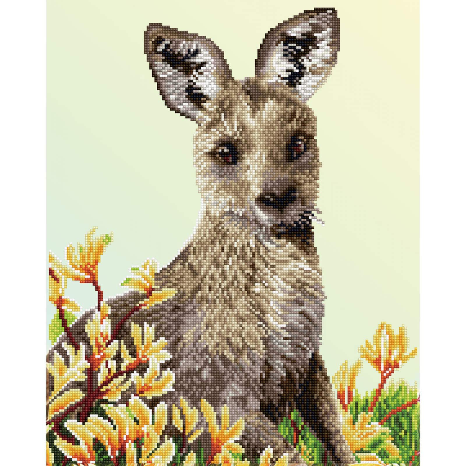 Diamond Dotz® Kangaroo & Kangaroo Paw Diamond Painting Kit