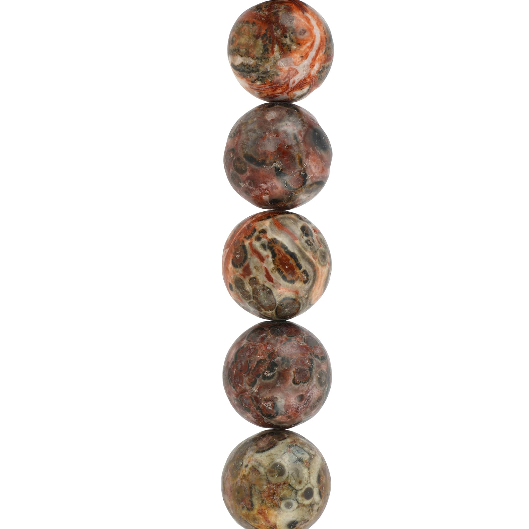 12 Pack: Leopard Jasper Round Beads, 10mm by Bead Landing™